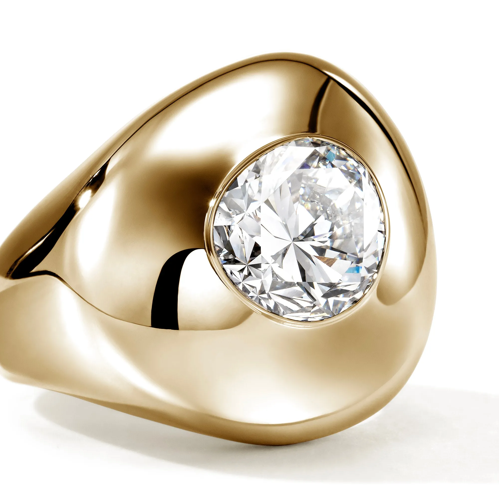 JH Lovestruck™ Pebble Ring, Gold, Diamond, 4.0TCW|RGGX43016LGD sold by John Hardy product image thumbnail 2