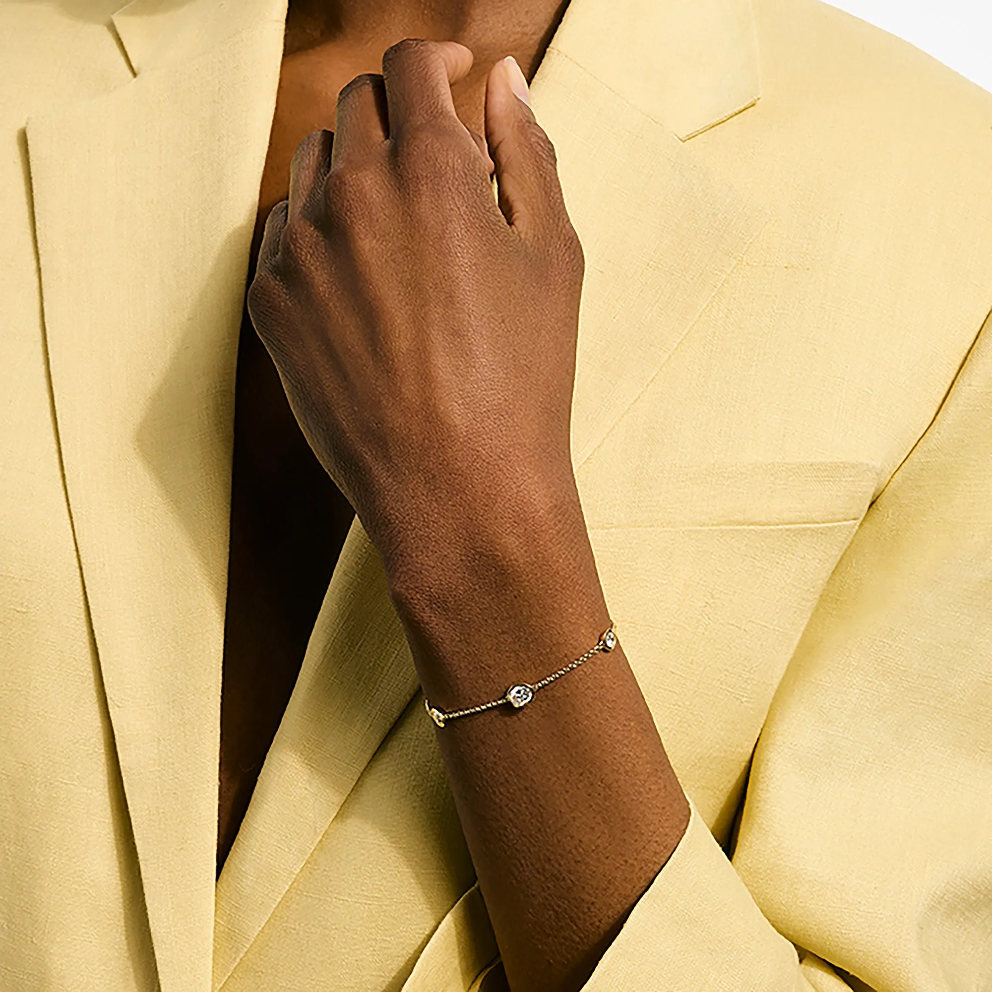 JH Lovestruck™ Station Bracelet, Gold, Diamonds, 1.45TCW|BUGGX43019LGD sold by John Hardy product image thumbnail 4