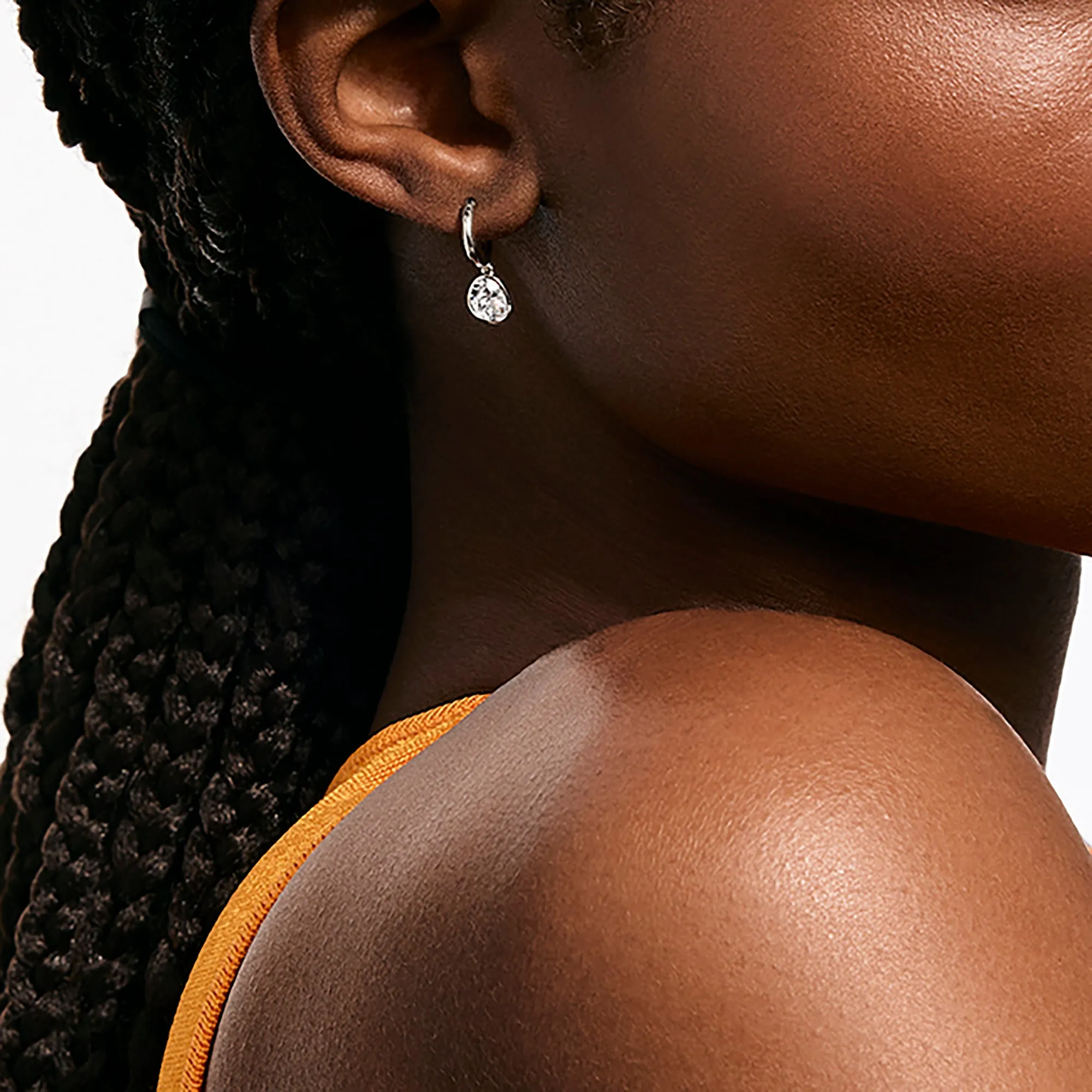 JH Lovestruck™ Hoop Earrings, Sterling Silver, Diamonds, 1.5TCW|EBP43006LGD sold by John Hardy product image thumbnail 4