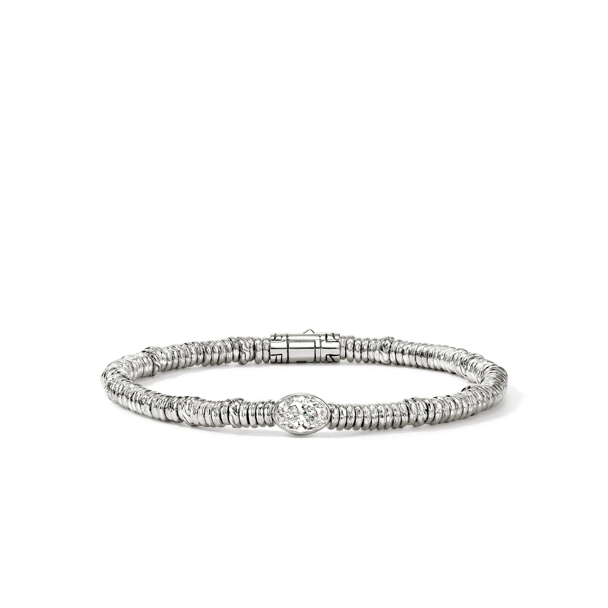 JH Lovestruck™ Heishi Bracelet, Sterling Silver, Diamond, 1.0TCW|BUP43036LGD sold by John Hardy