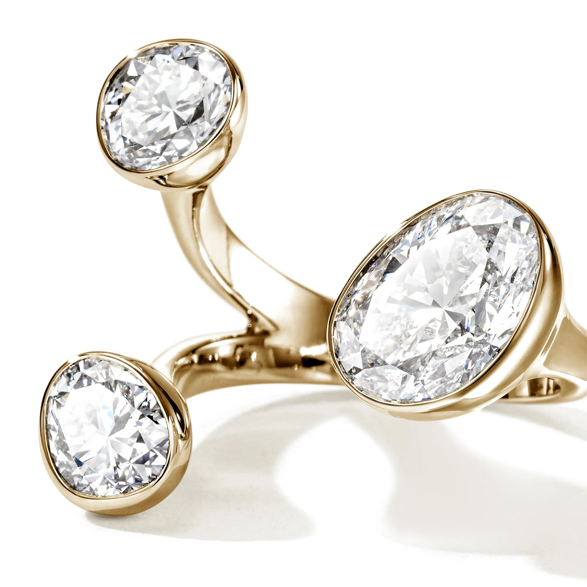 JH Lovestruck™ Open Ring, Gold, Diamonds, 4.0TCW|RGGX43029LGD sold by John Hardy product image thumbnail 2