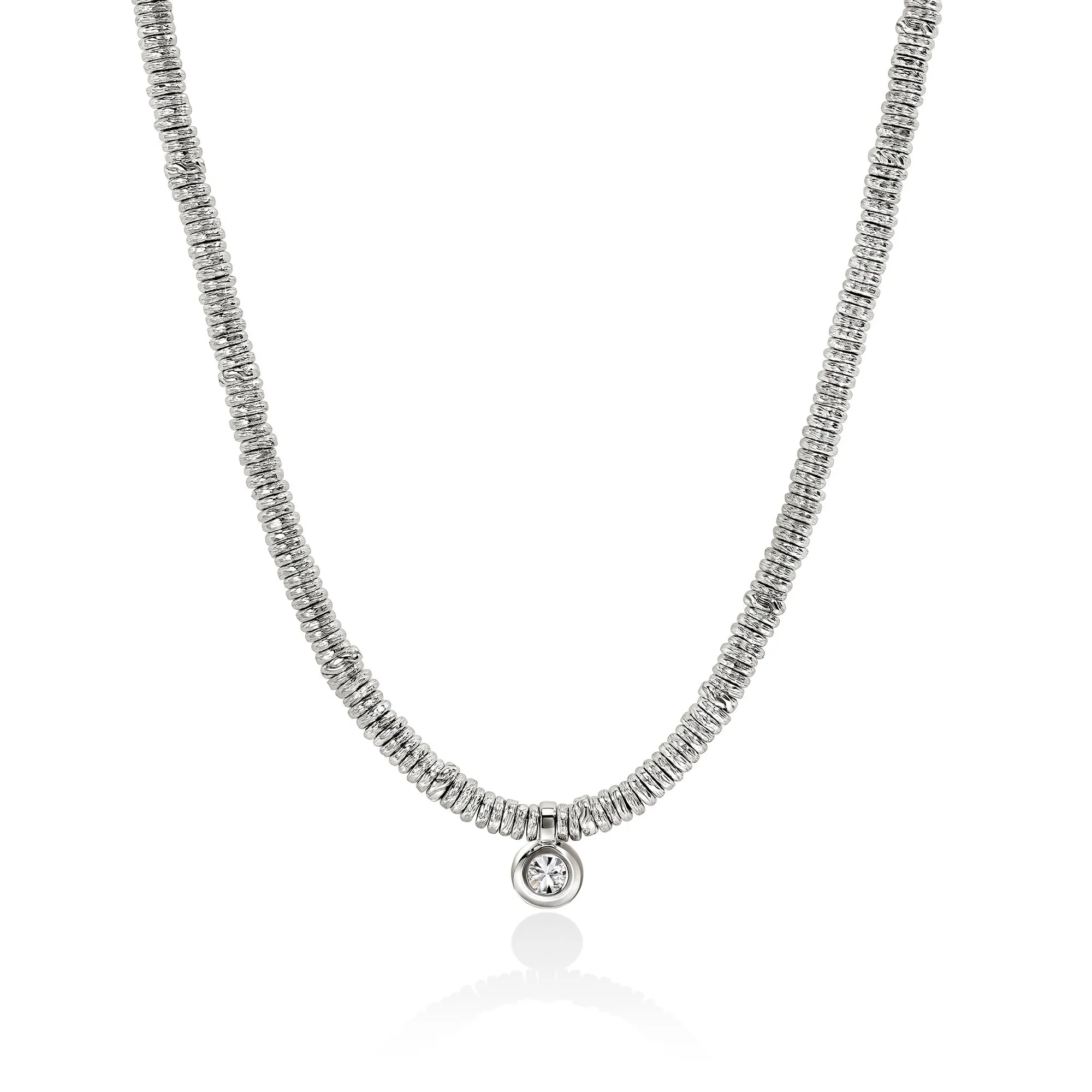 JH Lovestruck™ Heishi Pendant Necklace, Sterling Silver, Diamond, 1.0TCW|NBP43002LGD sold by John Hardy product image thumbnail 3
