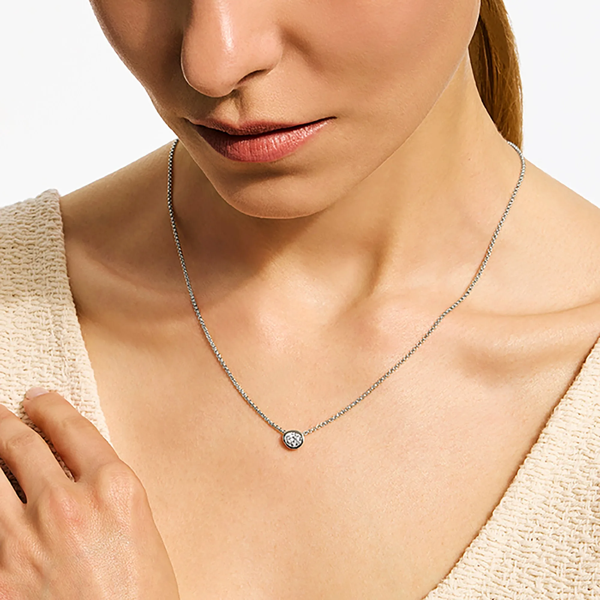 JH Lovestruck™ Necklace, Sterling Silver, Diamond, .75TCW|NBP43000LGD sold by John Hardy product image thumbnail 4