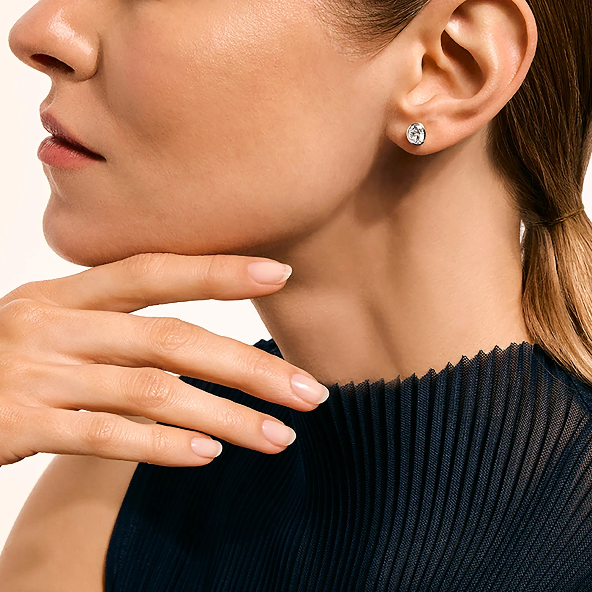 JH Lovestruck™ Stud Earrings, Sterling Silver, Diamonds, 1.5TCW|EBP43008LGD sold by John Hardy product image thumbnail 4