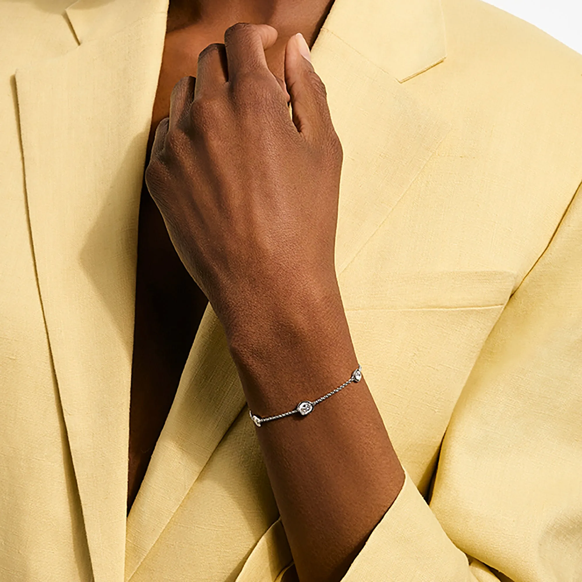 JH Lovestruck™ Station Bracelet, Sterling Silver, Diamonds, 1.45TCW|BUP43019LGD sold by John Hardy product image thumbnail 4