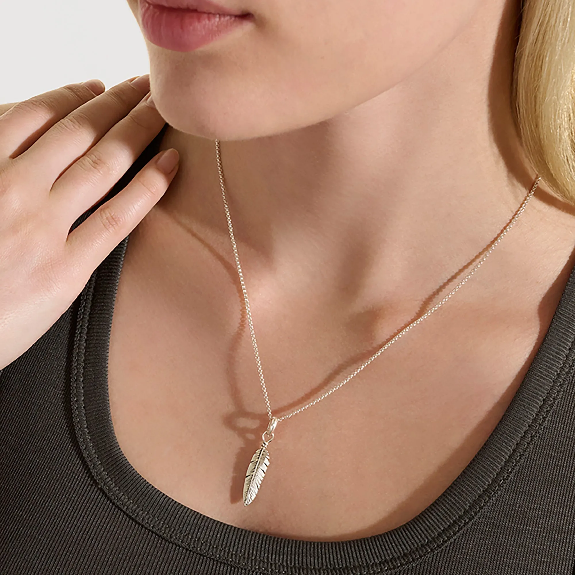 Feather Talisman Necklace, Sterling Silver|NB901209 sold by John Hardy product image thumbnail 5