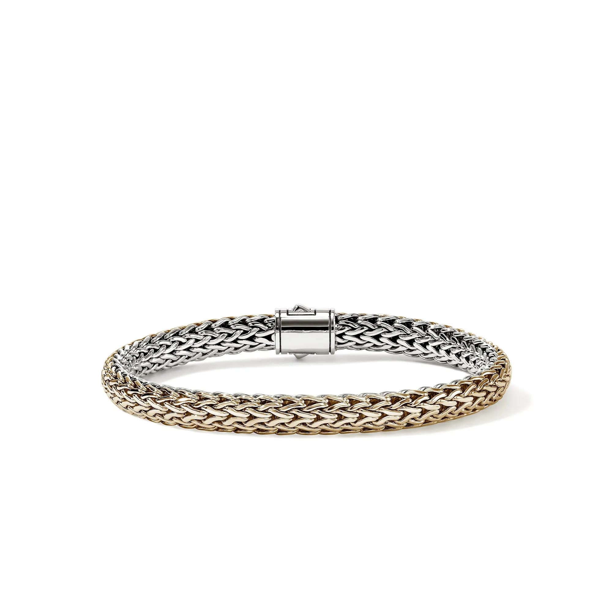 Icon Bracelet, Reversible, Gold, Sterling Silver, Diamonds, 6.5MM|BUZZP9909042RVDI sold by John Hardy product image thumbnail 4