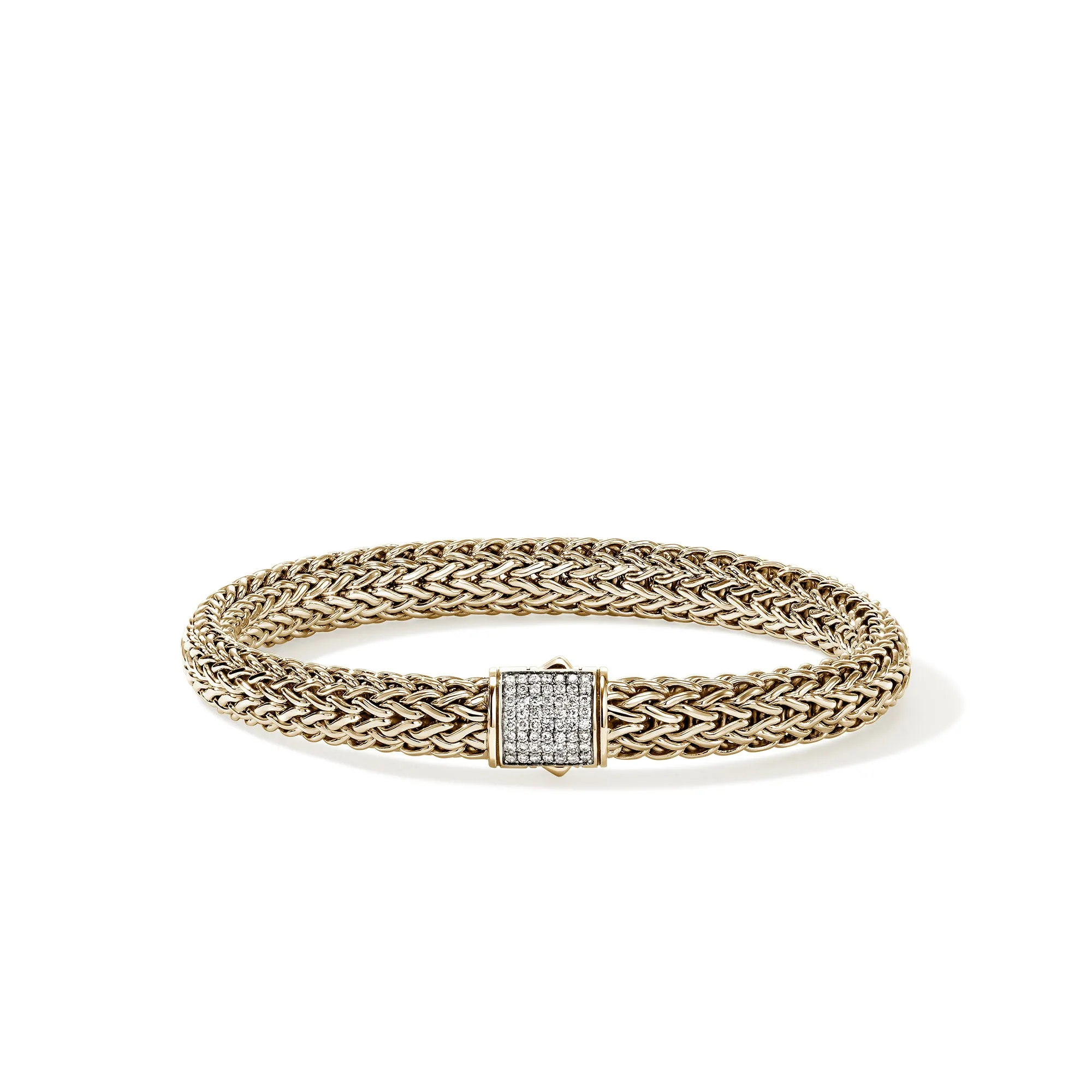 Icon Bracelet, Gold, Diamonds, 7.5MM|BUGGX9904002DI sold by John Hardy