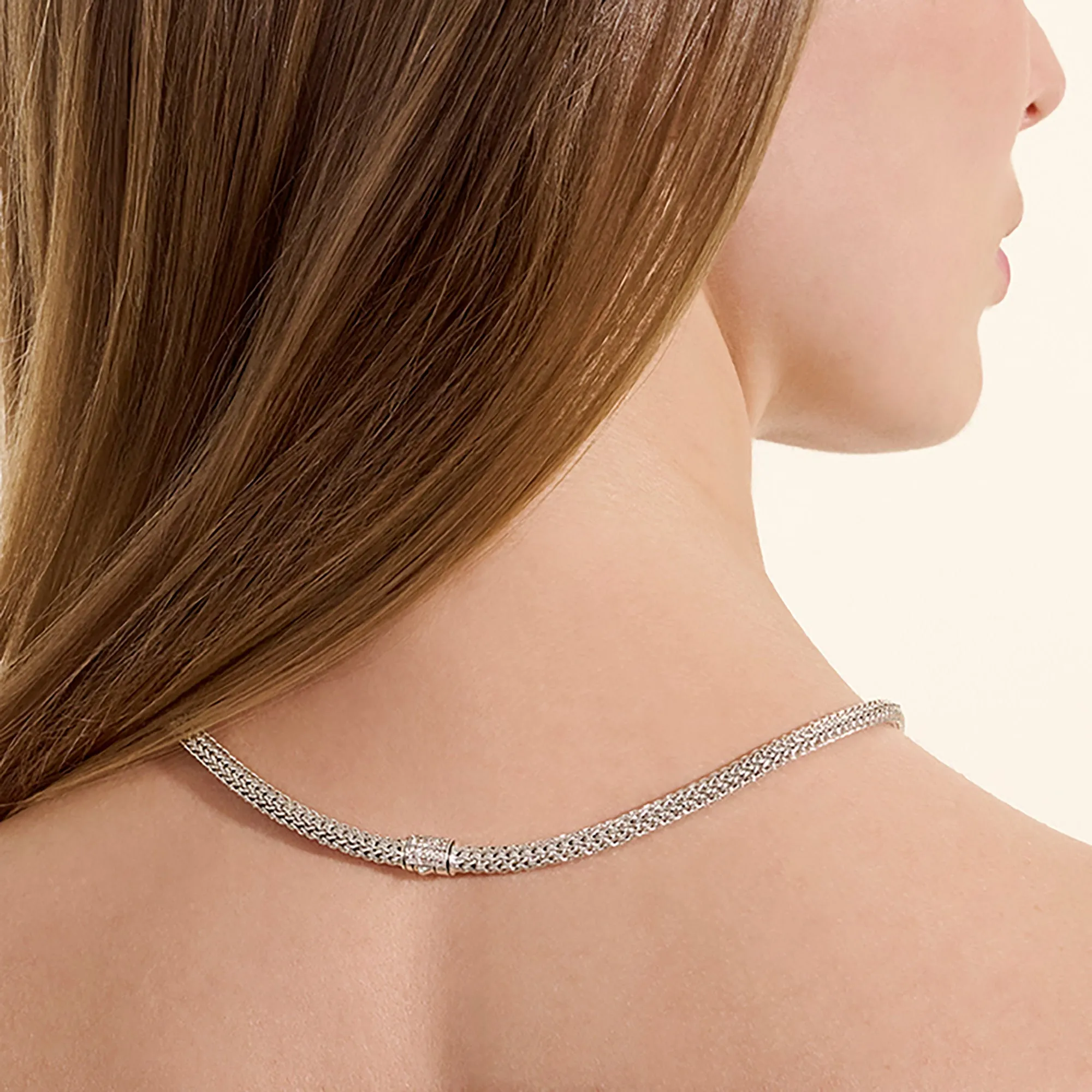 Icon Necklace, Sterling Silver, Diamonds, 5MM|NBP9900962DI sold by John Hardy product image thumbnail 4