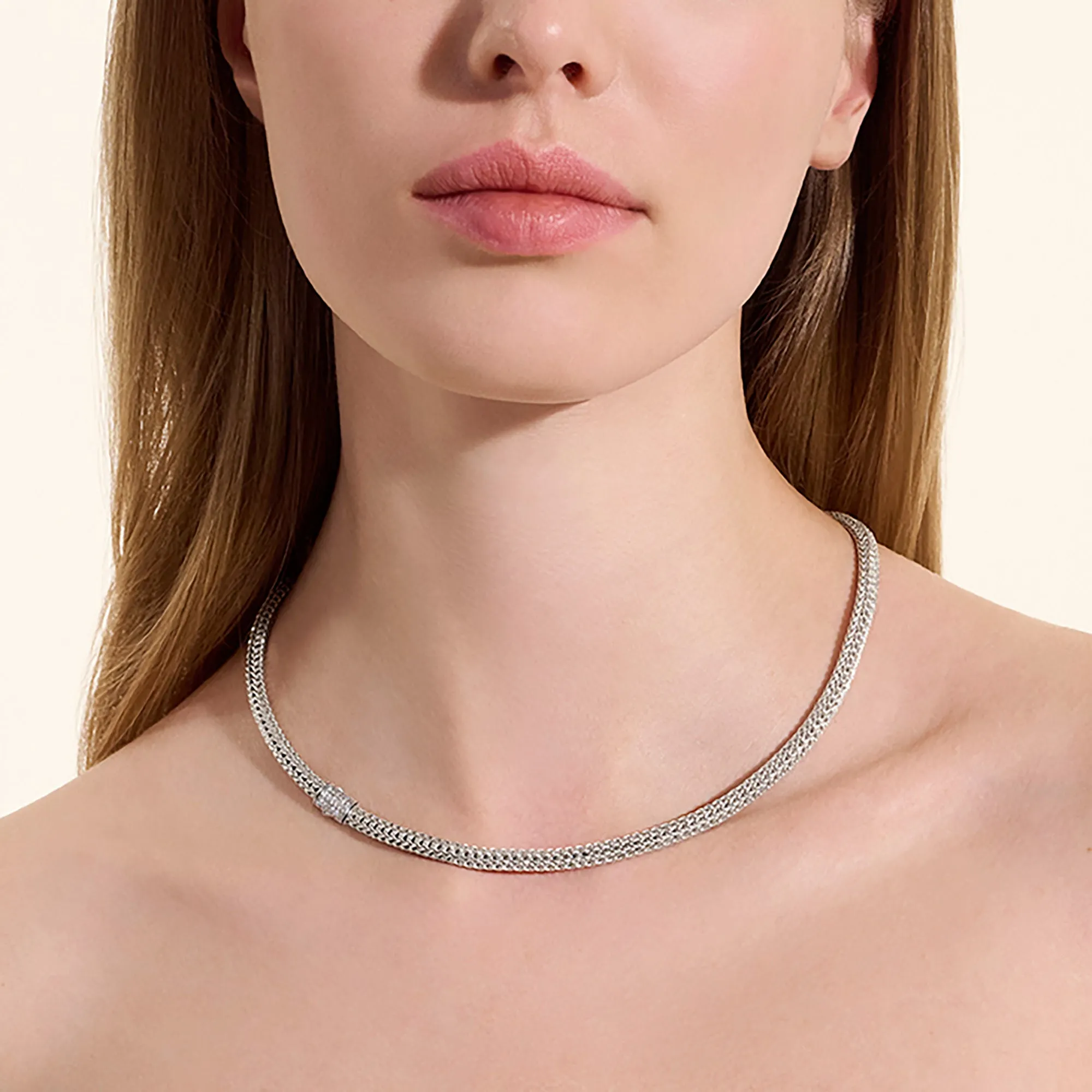 Icon Necklace, Sterling Silver, Diamonds, 5MM|NBP9900962DI sold by John Hardy product image thumbnail 3