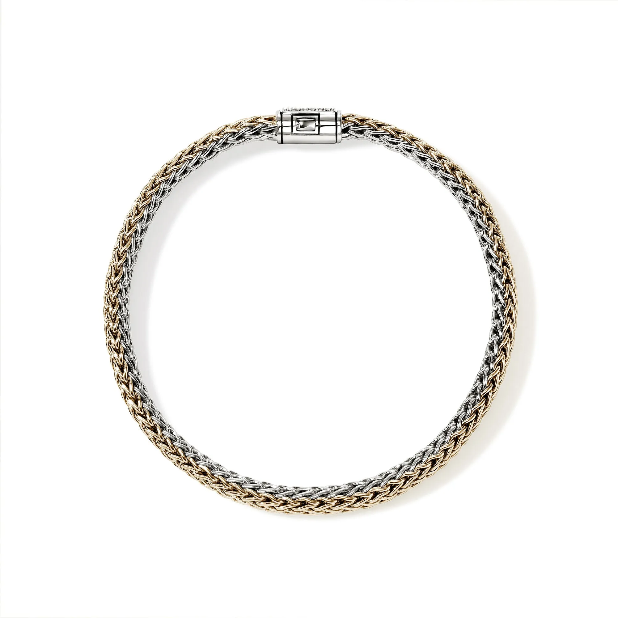Icon Bracelet, Reversible, Gold, Sterling Silver, Diamonds, 5MM|BUZZP9900962RVDI sold by John Hardy product image thumbnail 3