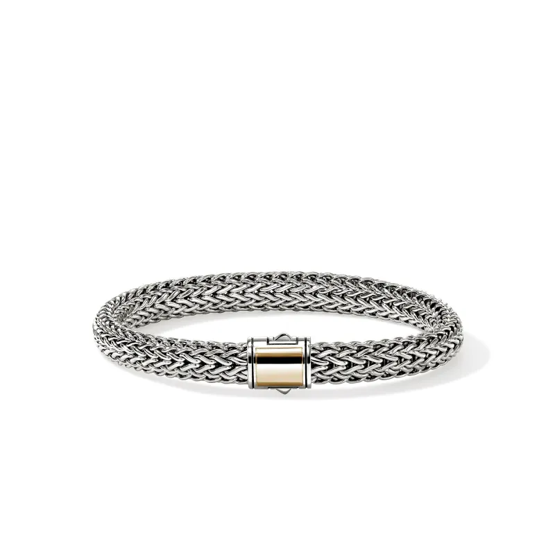 Icon Bracelet, Gold, Sterling Silver, 7.5MM|BUZZ990400 sold by John Hardy