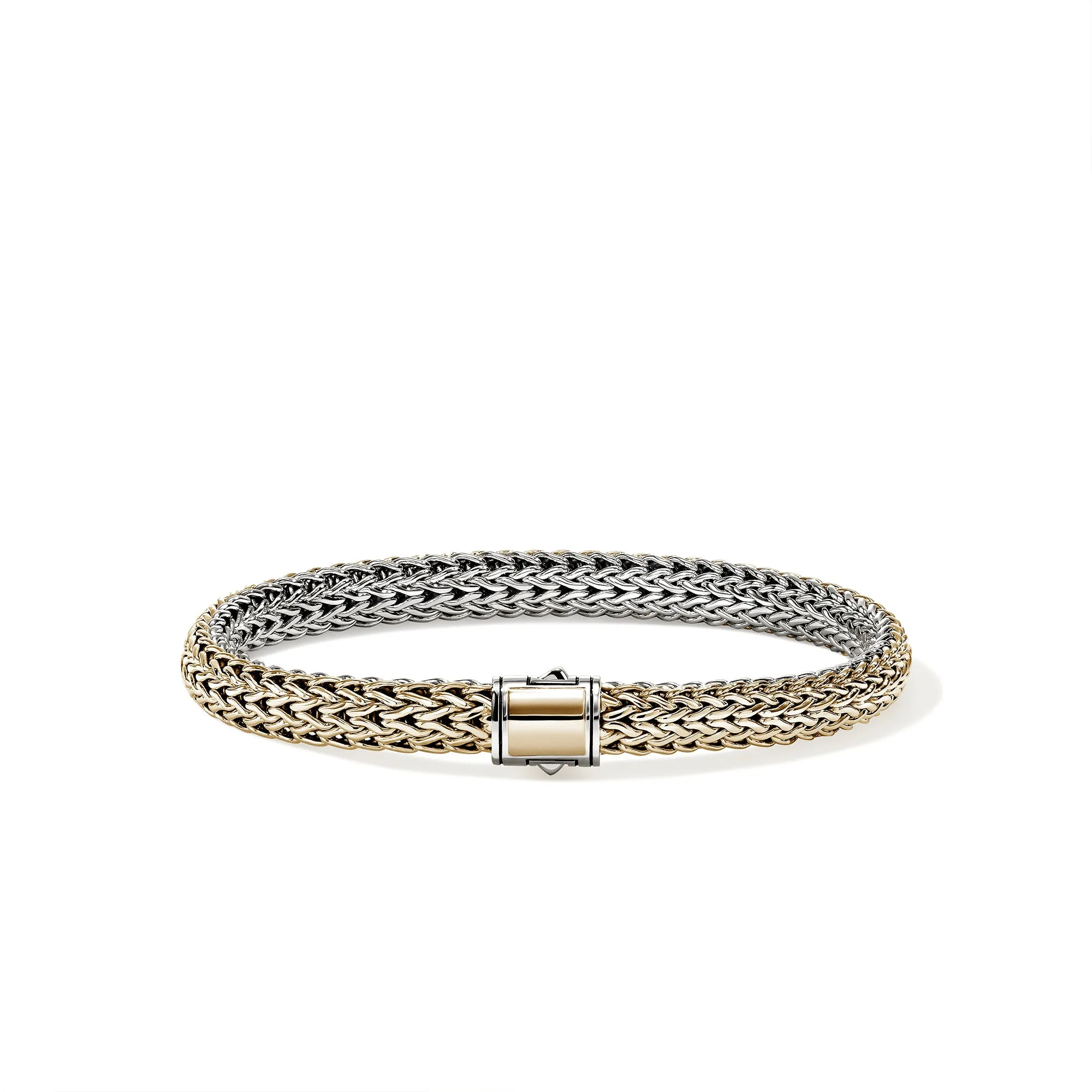 Icon Bracelet, Reversible, Gold, Sterling Silver, 6.5MM|BUZZ990904RV sold by John Hardy