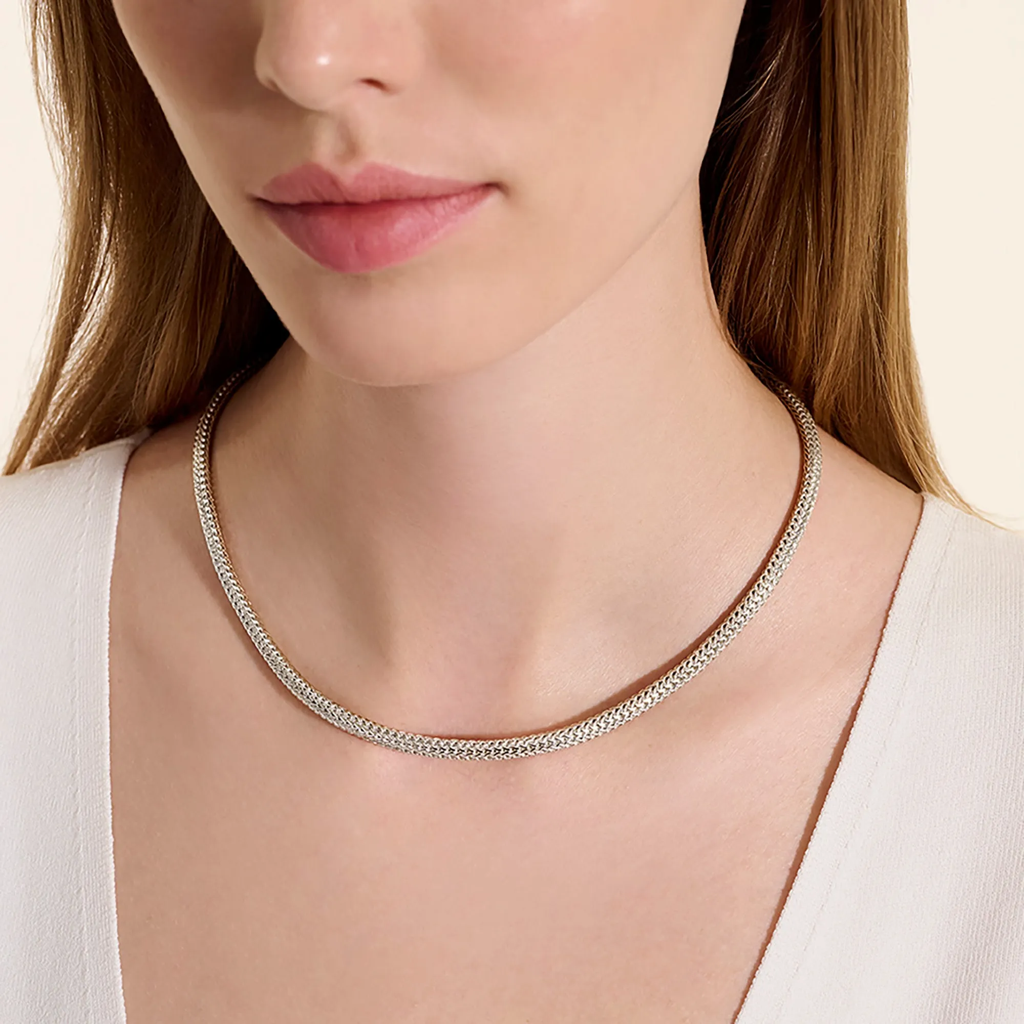 Icon Necklace, Reversible, Gold, Sterling Silver, 5MM|NZZ990096RV sold by John Hardy product image thumbnail 4