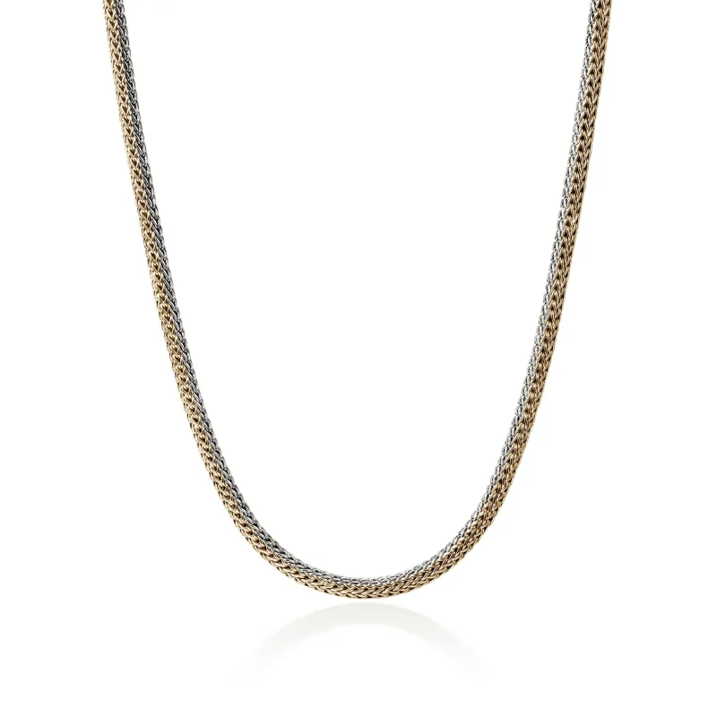 Icon Necklace, Reversible, Gold, Sterling Silver, 5MM|NZZ990096RV sold by John Hardy