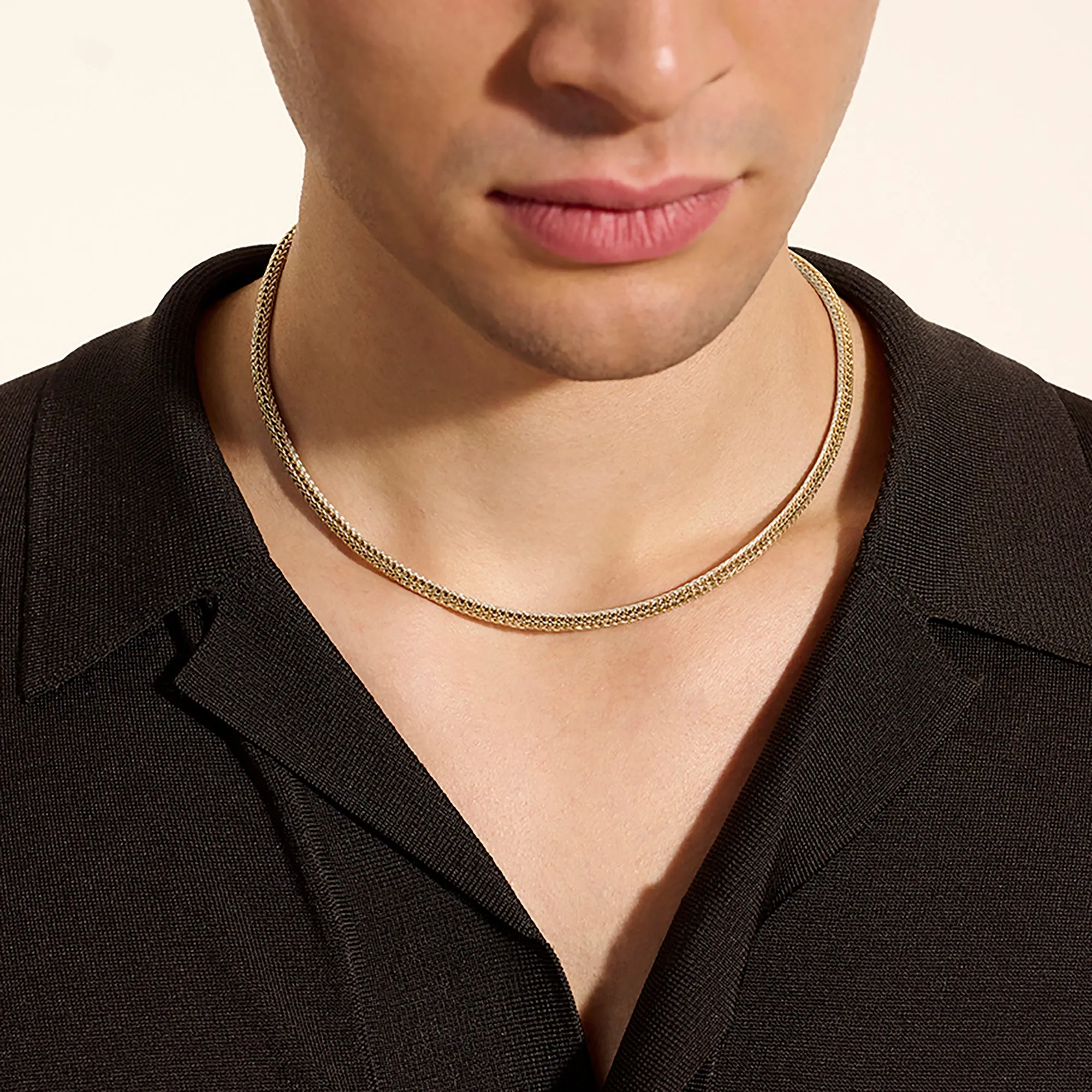 Icon Necklace, Reversible, Gold, Sterling Silver, 5MM|NZZ990096RV sold by John Hardy product image thumbnail 5