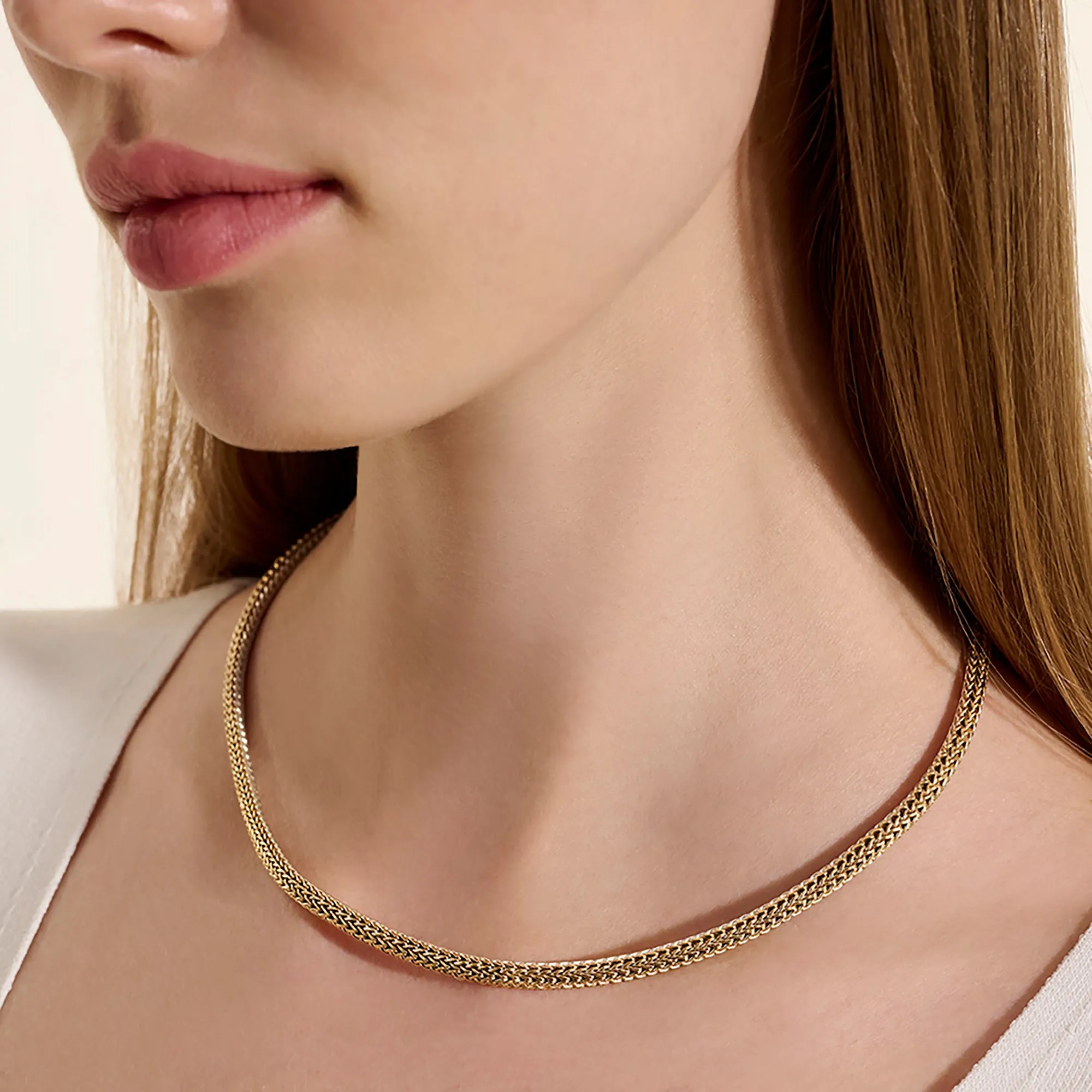 Icon Necklace, Reversible, Gold, Sterling Silver, 5MM|NZZ990096RV sold by John Hardy product image thumbnail 3