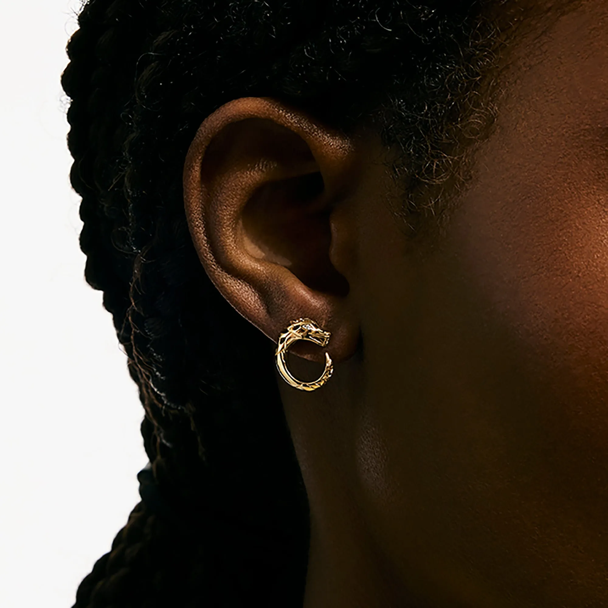 Naga Earrings, Gold, Diamonds|EGGX603732DI sold by John Hardy product image thumbnail 4