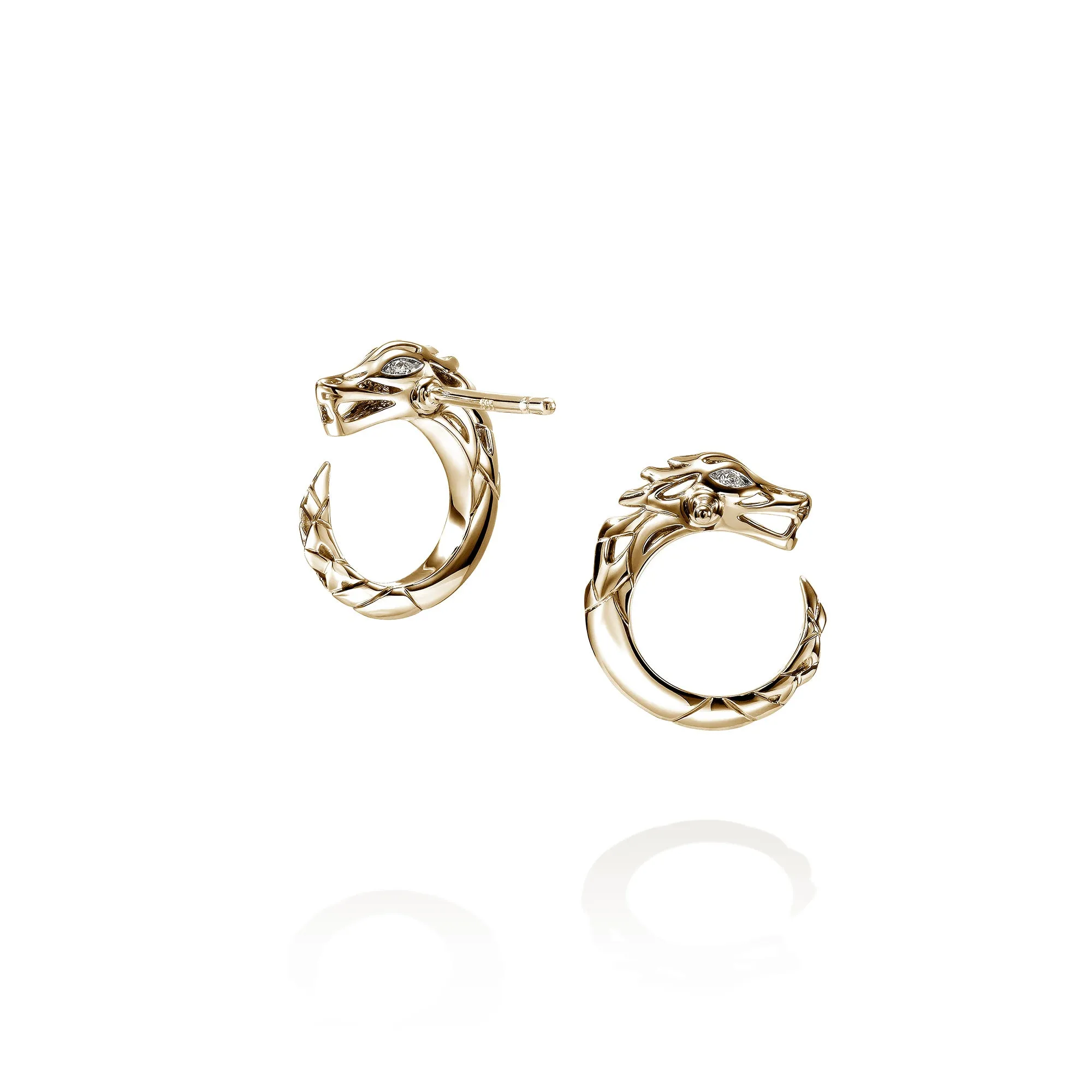 Naga Earrings, Gold, Diamonds|EGGX603732DI sold by John Hardy product image thumbnail 3
