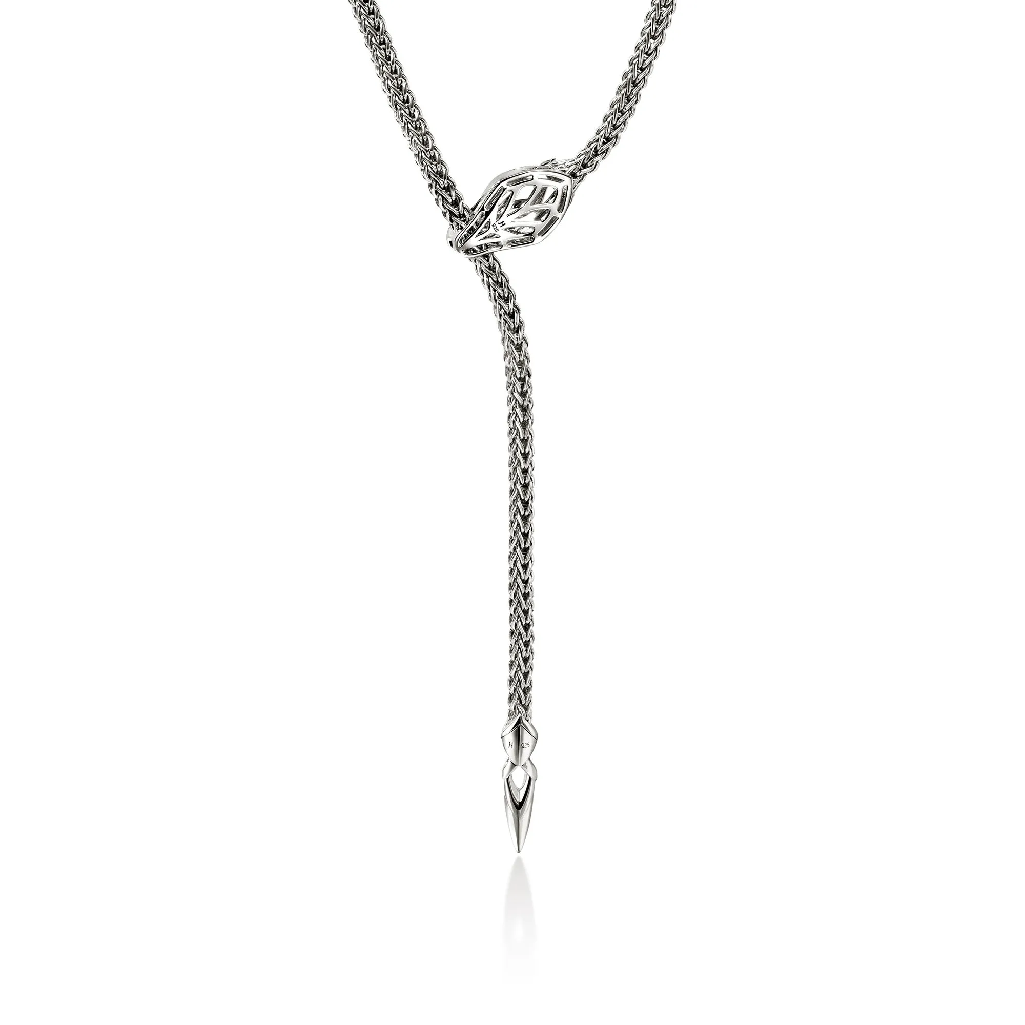 Naga Y Necklace, Sterling Silver, Blue Sapphires, 4.4MM|NBS603954BSP sold by John Hardy product image thumbnail 4