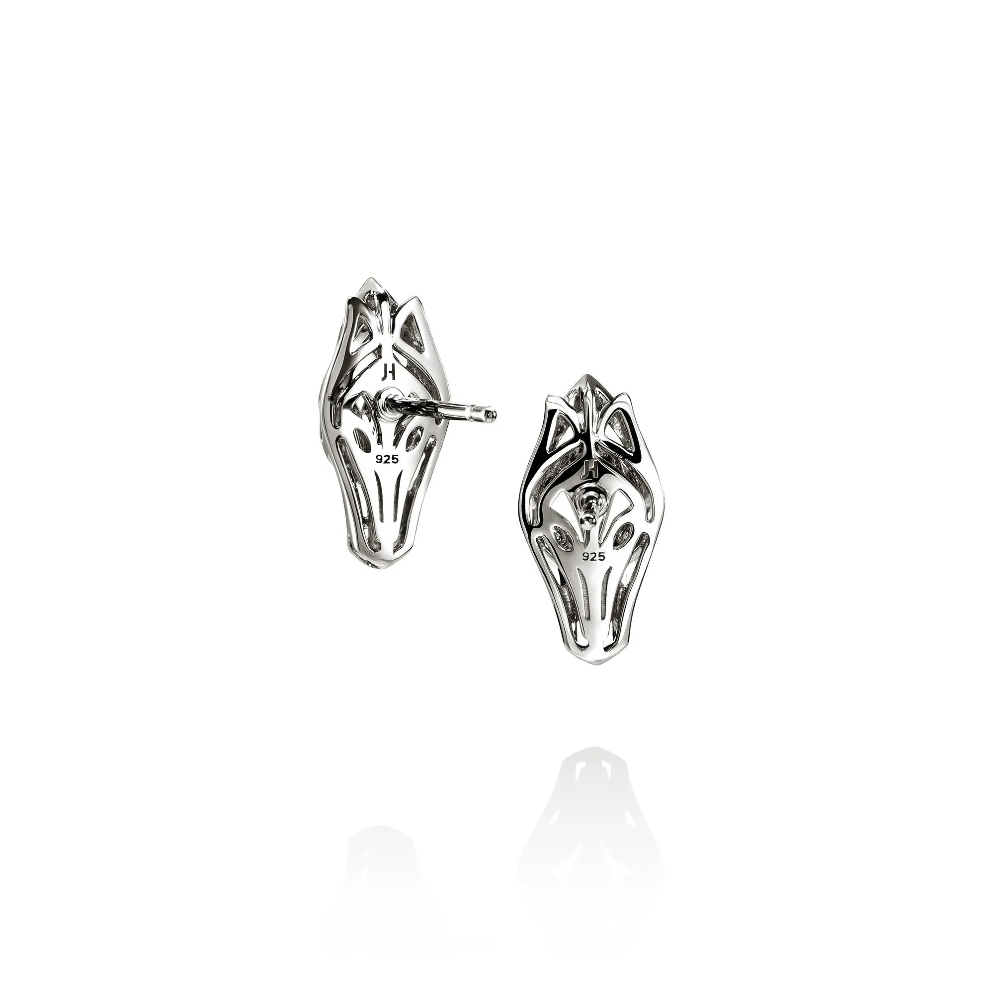 Naga Stud Earrings, Sterling Silver, Blue Sapphires|EBS603721BSP sold by John Hardy product image thumbnail 3