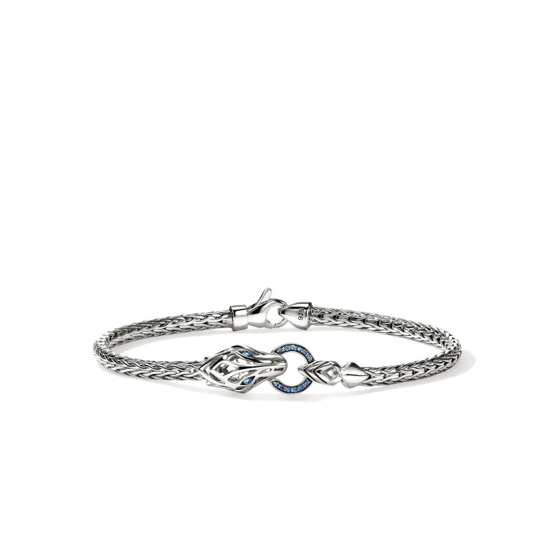 Naga Bracelet, Sterling Silver, Blue Sapphires, 3.5MM|BUS603754BSP sold by John Hardy