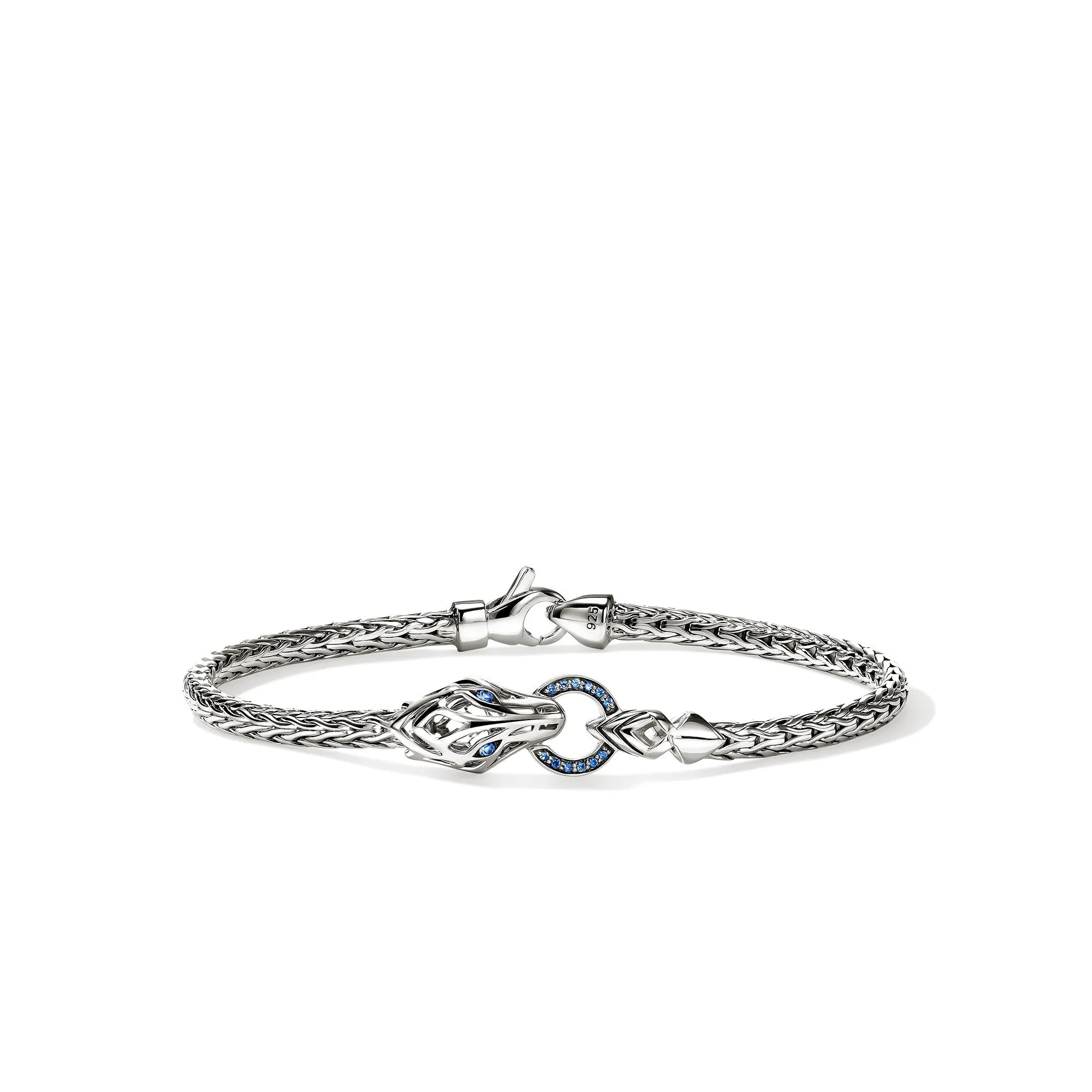 Naga Bracelet, Sterling Silver, Blue Sapphires, 3.5MM|BUS603754BSP sold by John Hardy