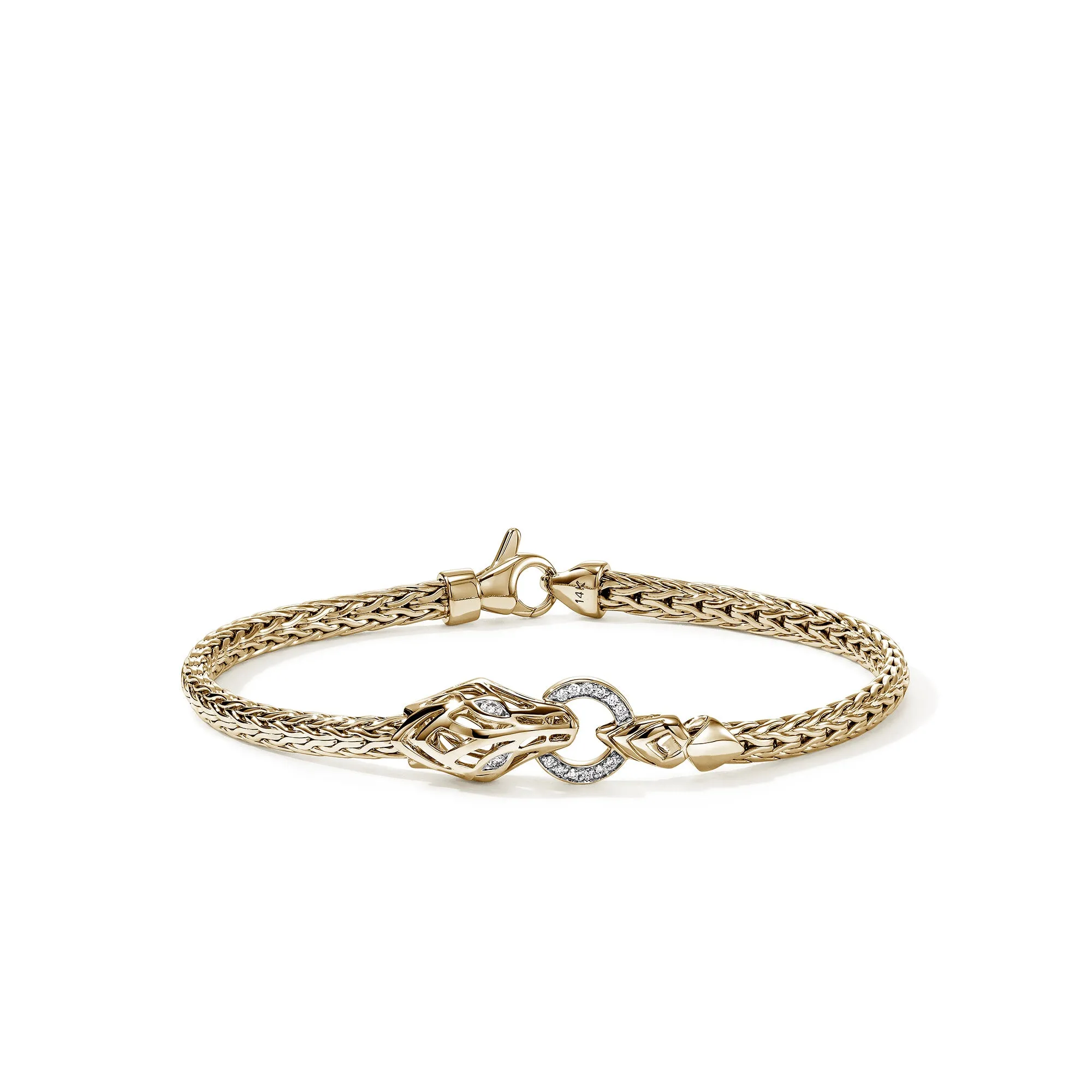 Naga Bracelet, Gold, Diamonds, 3.5MM|BUGGX603752DI sold by John Hardy
