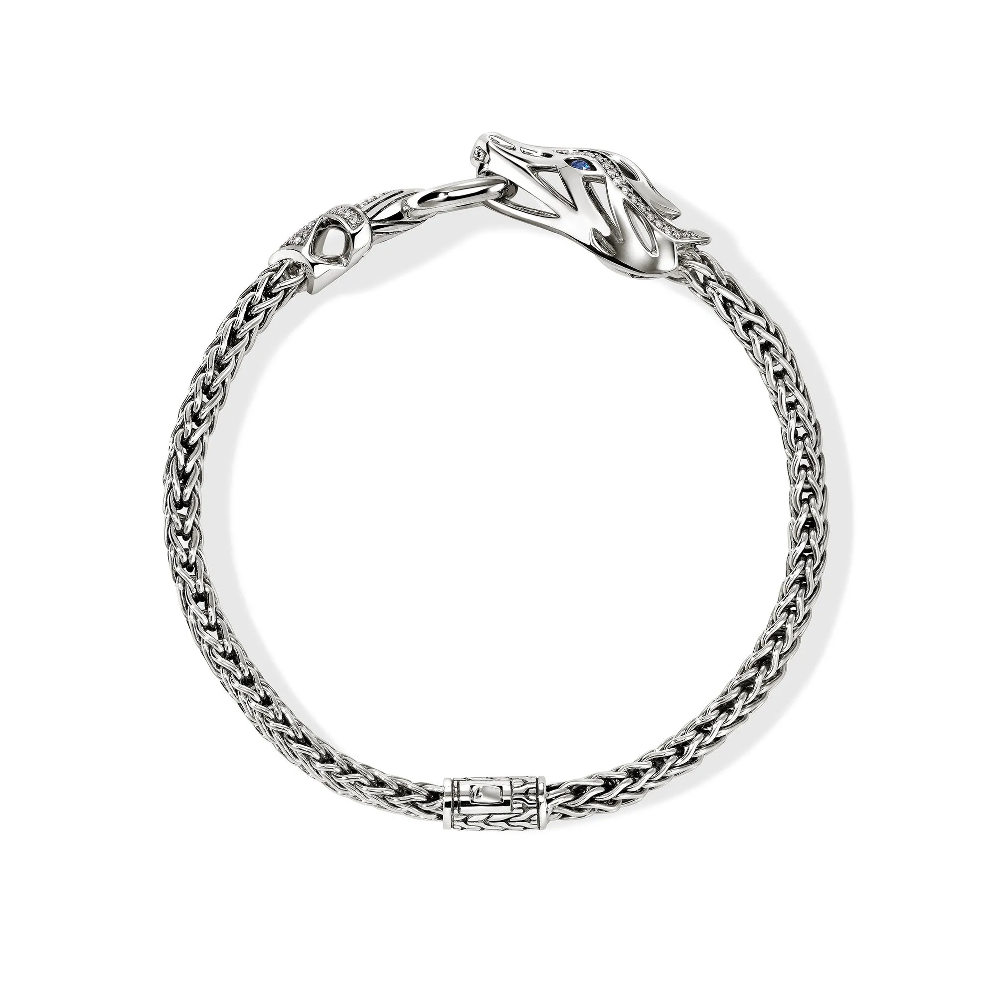 Naga Bracelet, Sterling Silver, Diamonds, Blue Sapphires, 4.4MM|BUP603742BSPDI sold by John Hardy product image thumbnail 3