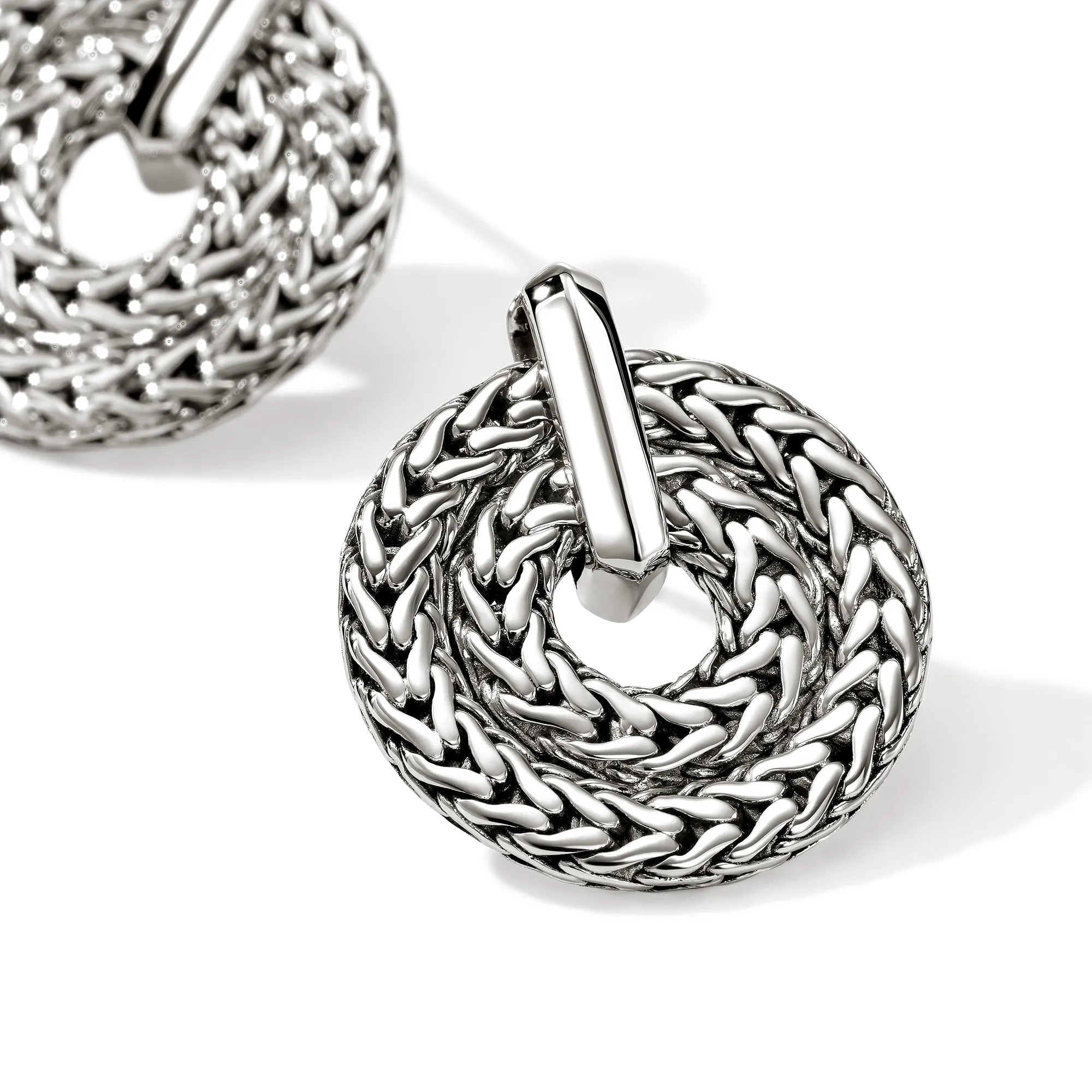 Icon Link Earring, Sterling Silver, 19.5MM|EB98991 sold by John Hardy product image thumbnail 2