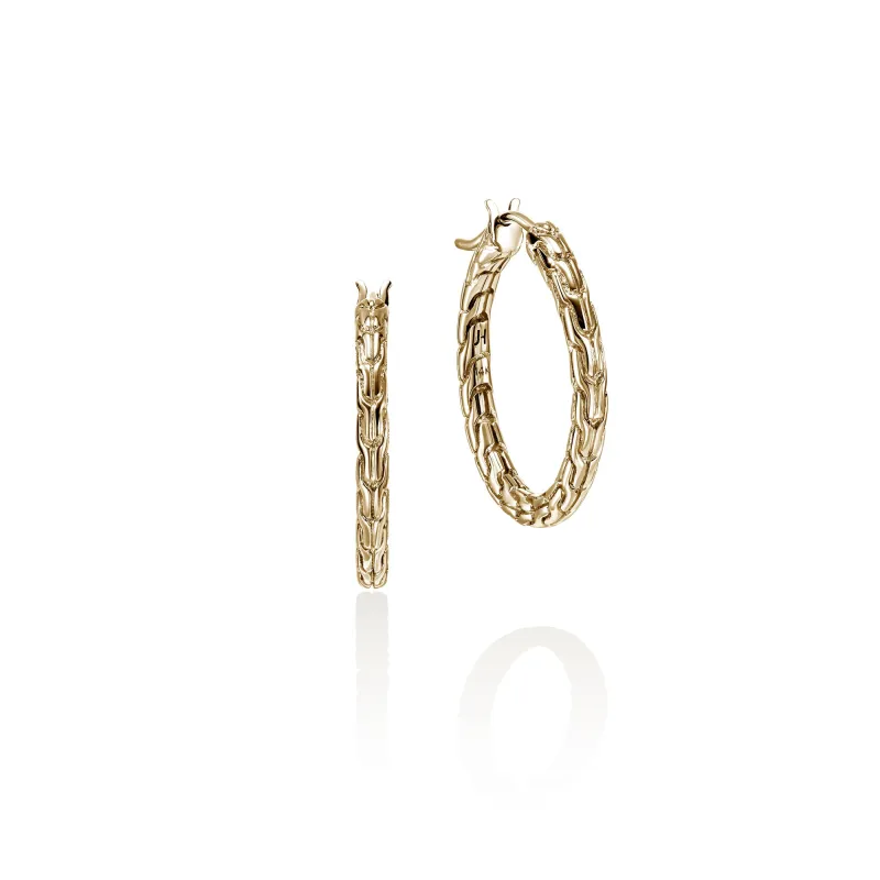JH Essential Hoop Earrings, Gold, 22MM|EGG98923 sold by John Hardy