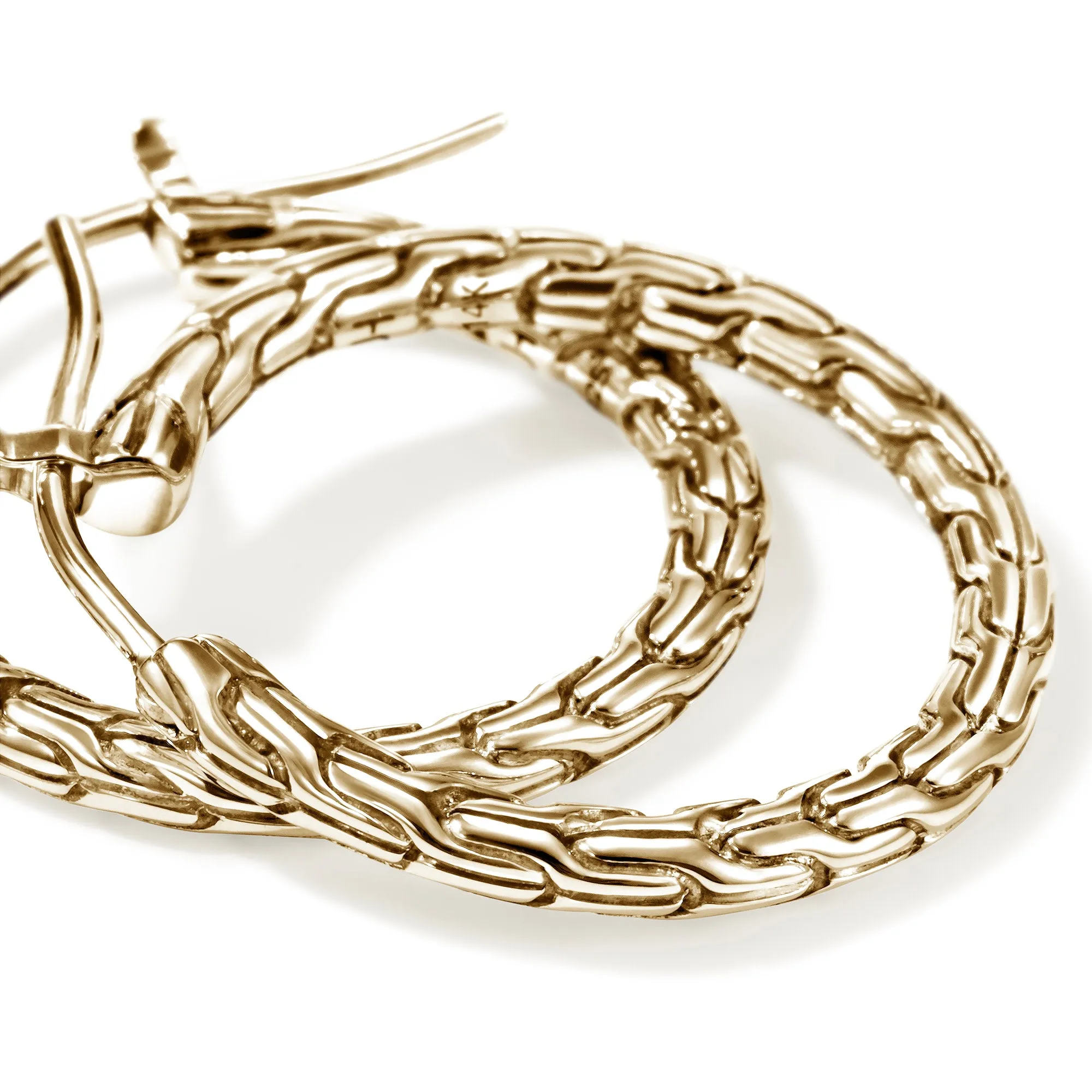JH Essential Hoop Earrings, Gold, 22MM|EGG98923 sold by John Hardy product image thumbnail 2