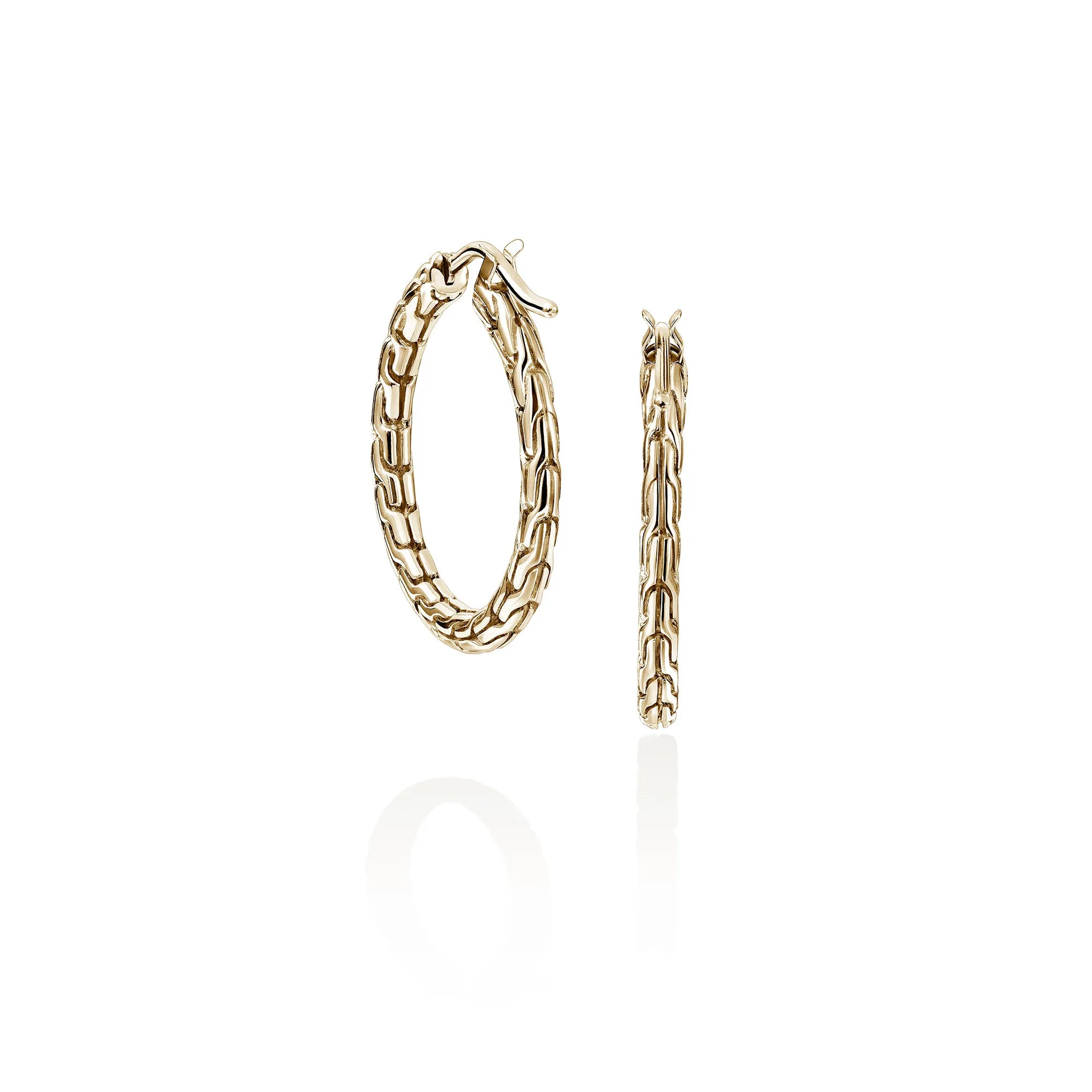 JH Essential Hoop Earrings, Gold, 22MM|EGG98923 sold by John Hardy product image thumbnail 3