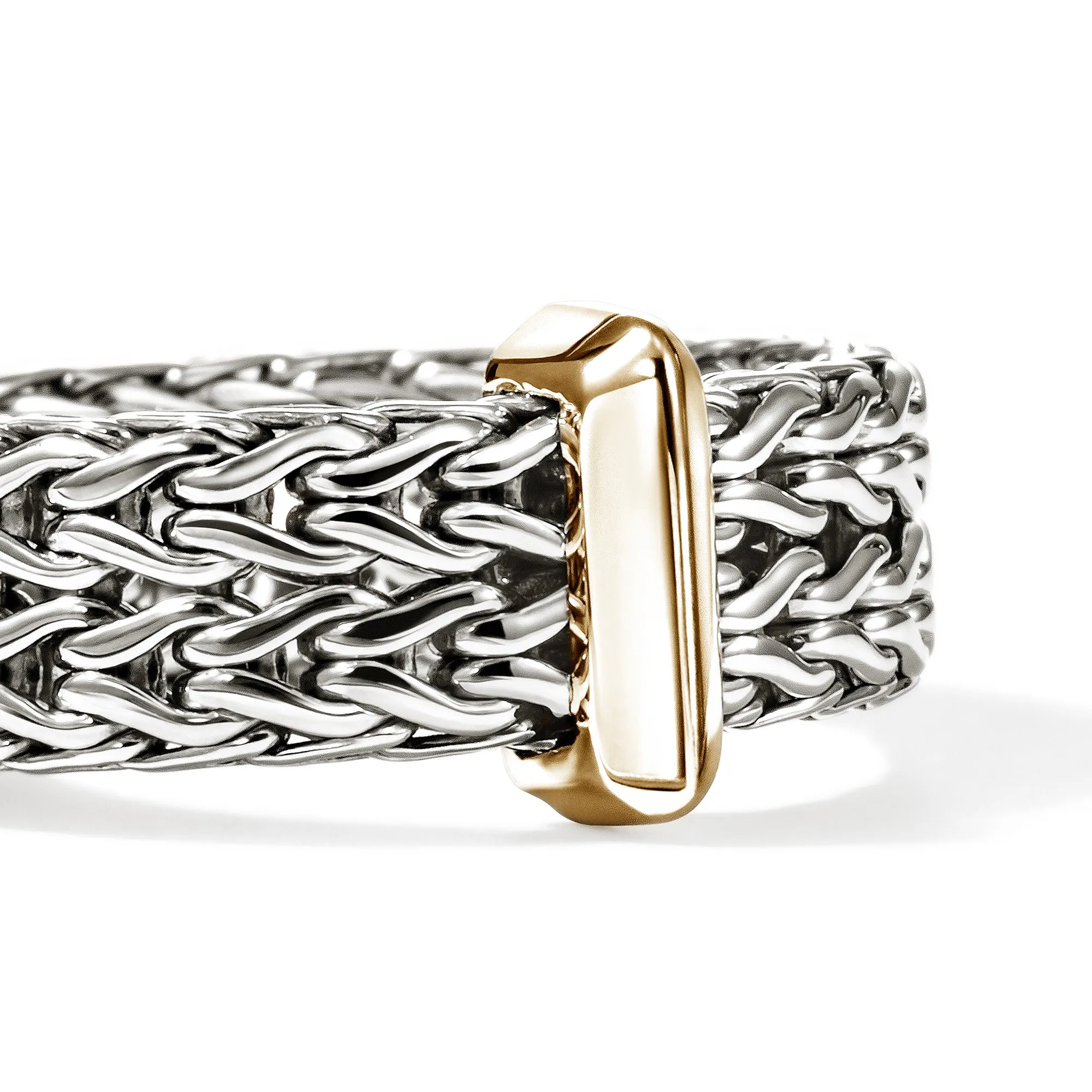 Icon Link Bar Ring, Sterling Silver, Gold, 6MM|RZZ98736 sold by John Hardy product image thumbnail 2