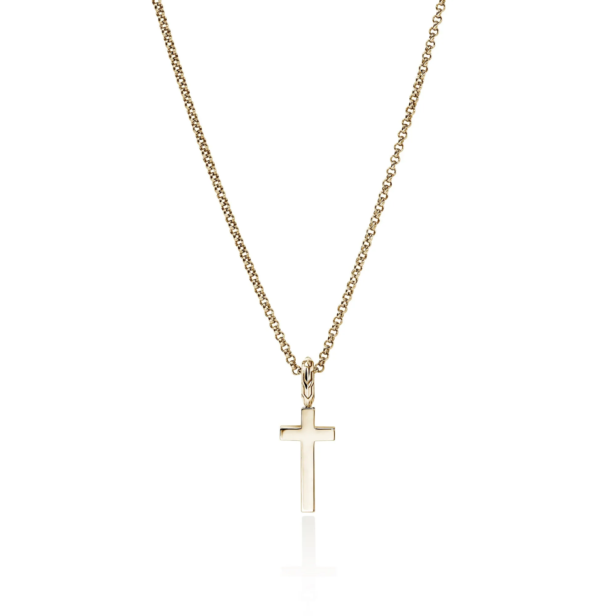 JH Essential Cross Necklace, Gold, Diamonds|NGGX9893882DI sold by John Hardy product image thumbnail 3