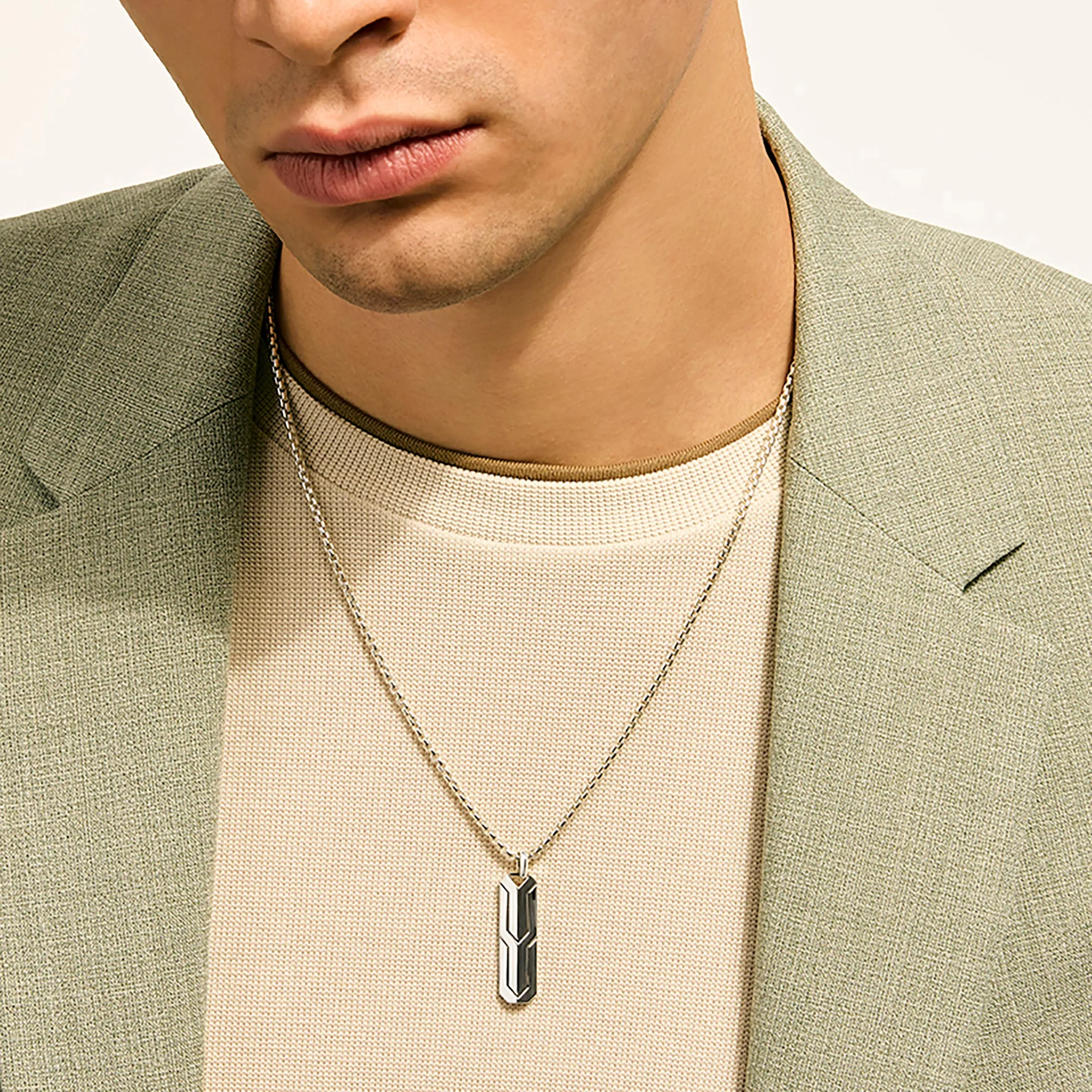 Icon 50 Tag Pendant Necklace, Sterling Silver|NM98955 sold by John Hardy product image thumbnail 5