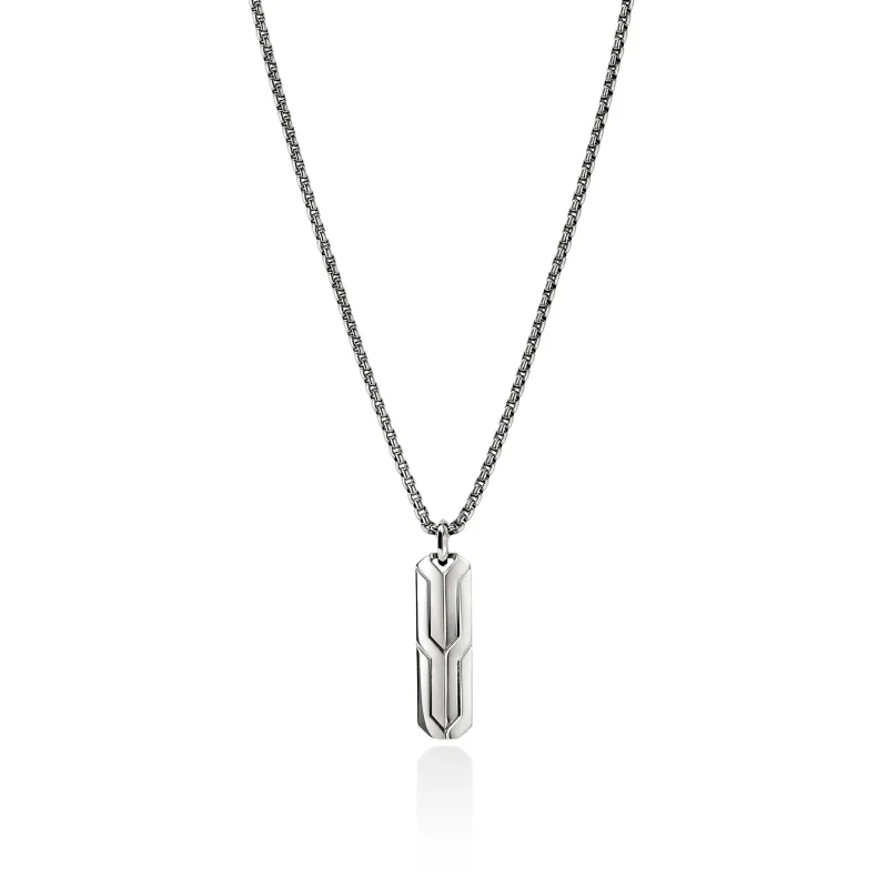 Icon 50 Tag Pendant Necklace, Sterling Silver|NM98955 sold by John Hardy
