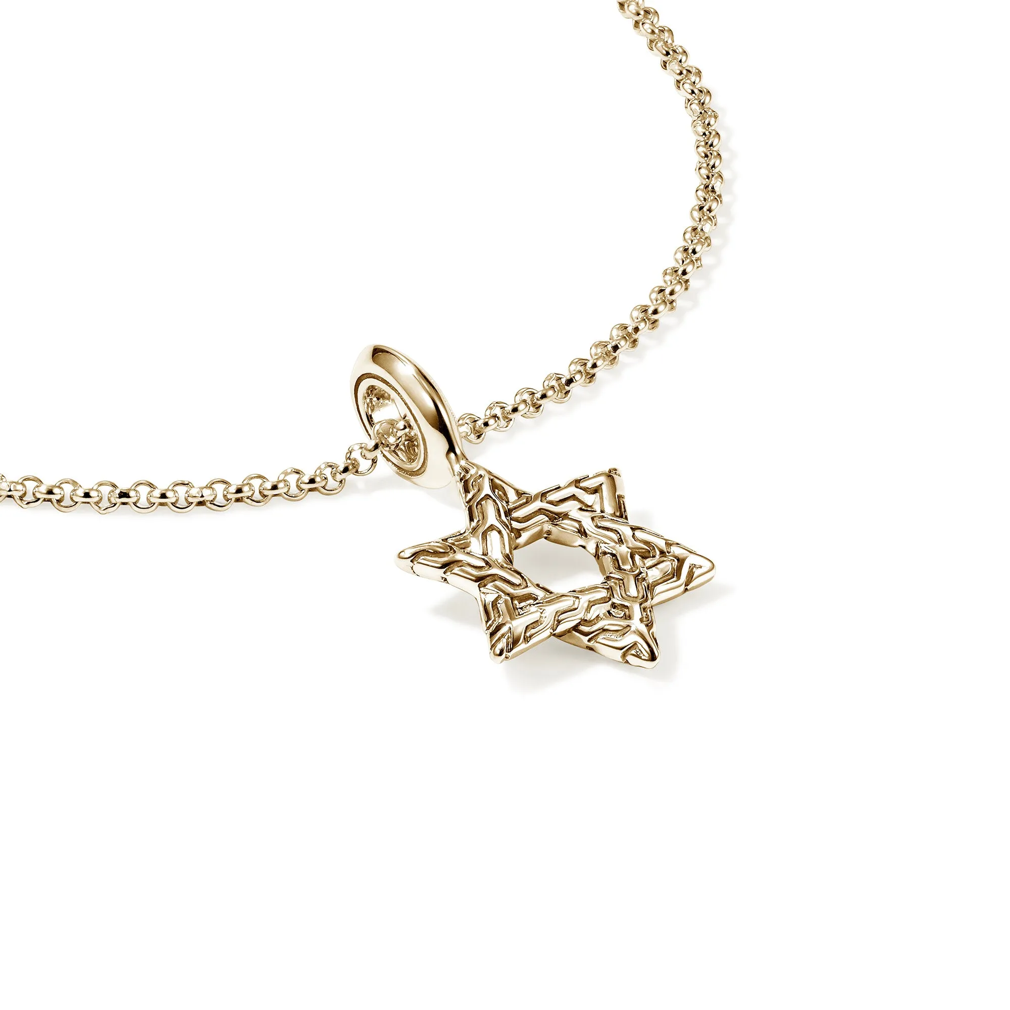 JH Essential Star of David Necklace, Gold|NGG989399 sold by John Hardy product image thumbnail 2