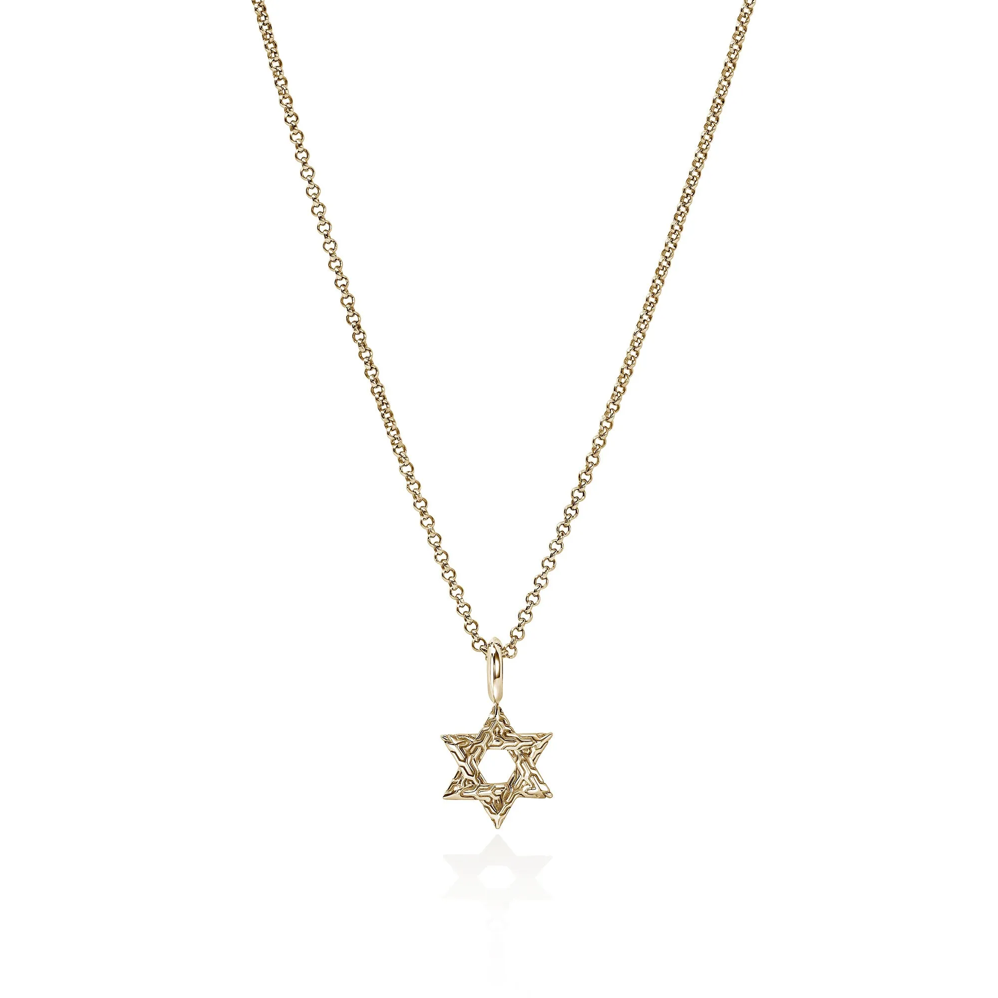 JH Essential Star of David Necklace, Gold|NGG989399 sold by John Hardy
