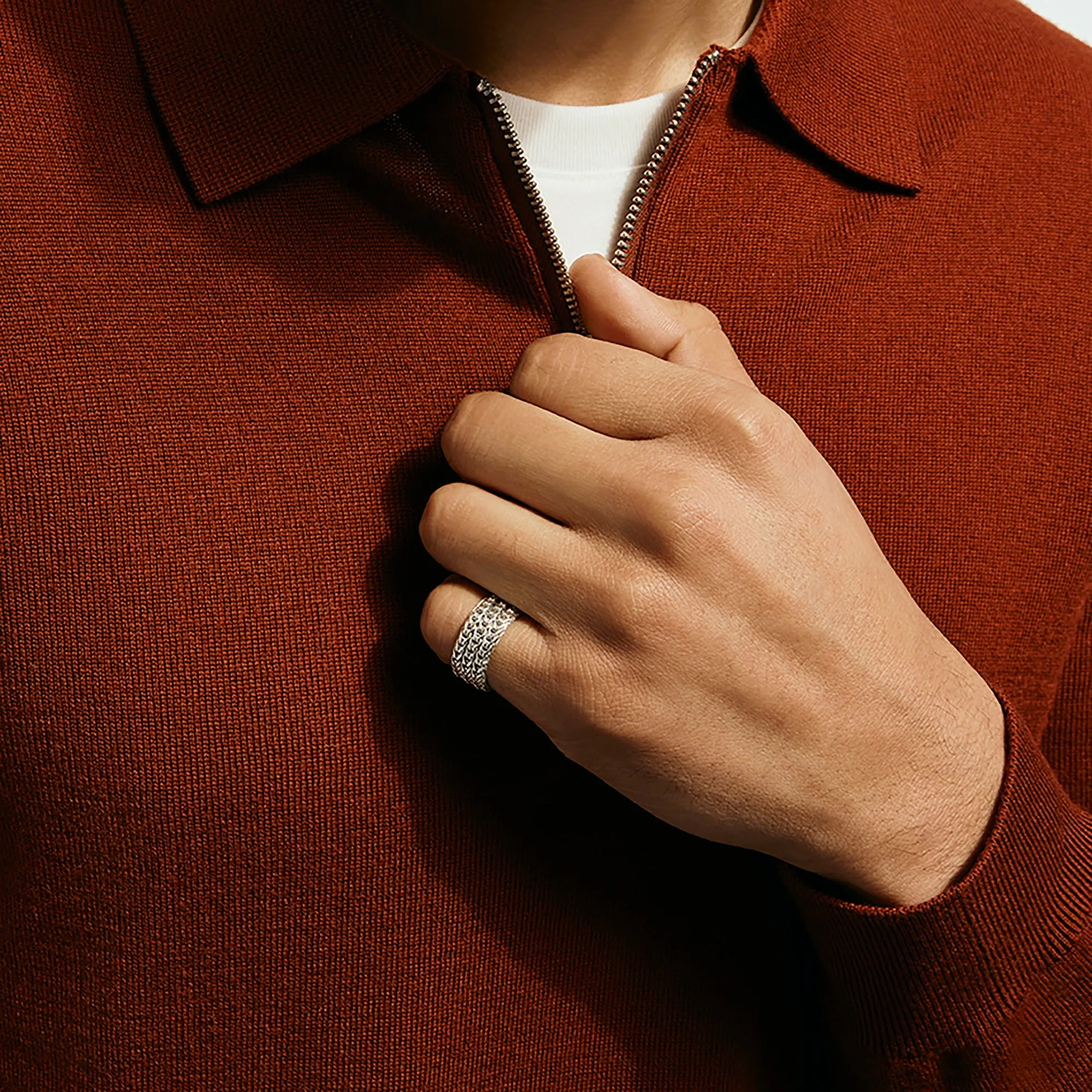 Icon Link Ring, Sterling Silver, 9MM|RB900949 sold by John Hardy product image thumbnail 5