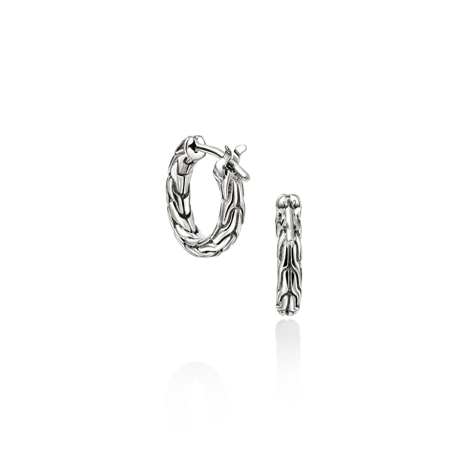 JH Essential Hoop Earrings, Sterling Silver, 14MM|EB98922 sold by John Hardy product image thumbnail 3