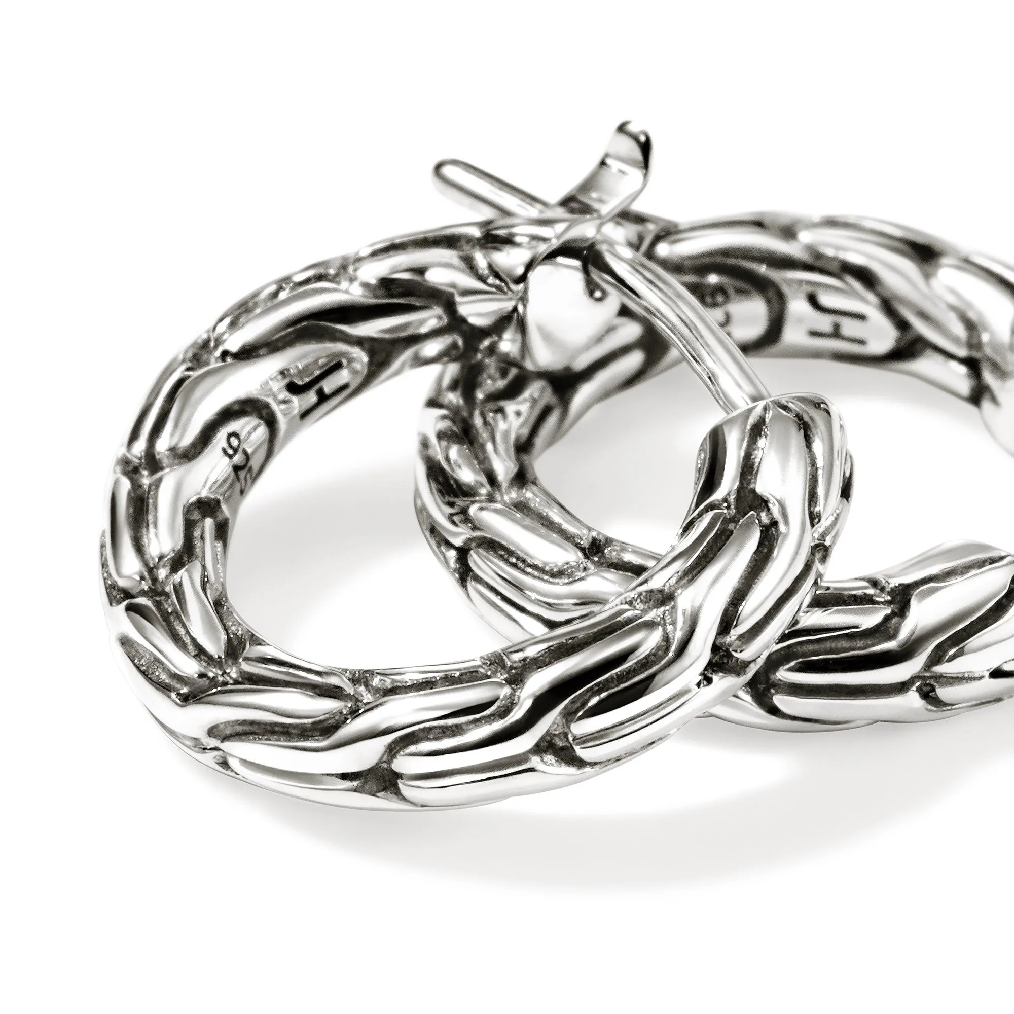 JH Essential Hoop Earrings, Sterling Silver, 14MM|EB98922 sold by John Hardy product image thumbnail 2