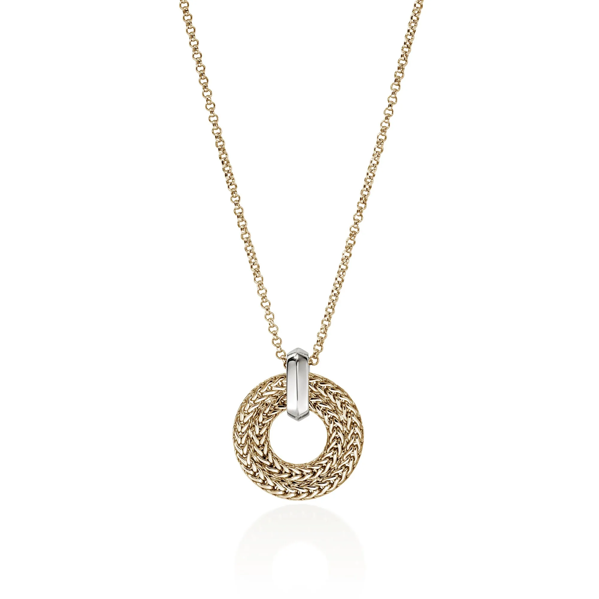 Icon Link Pendant Necklace, Gold, Diamonds, 2MM|NGGX989542DI sold by John Hardy product image thumbnail 3