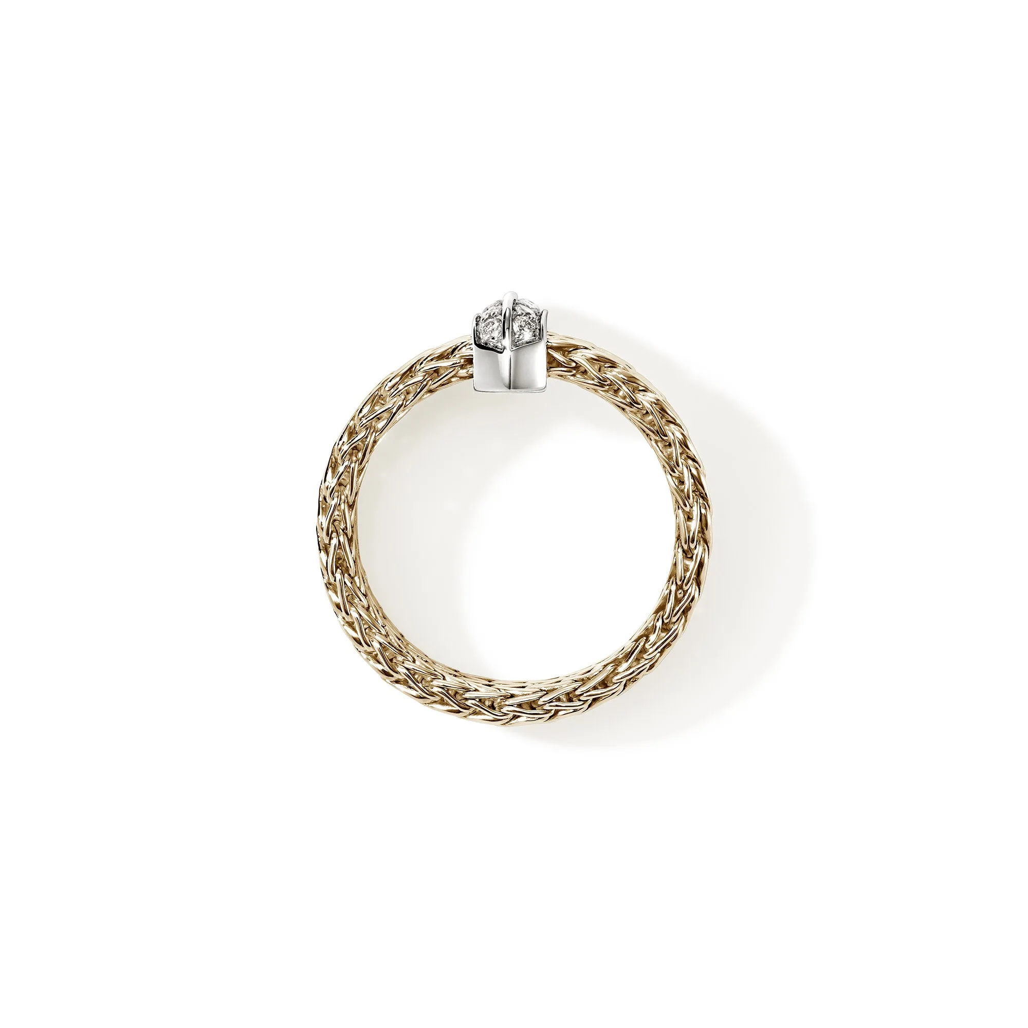 Icon Link Bar Ring, Gold, Diamonds, 6MM|RGGX987362DI sold by John Hardy product image thumbnail 4