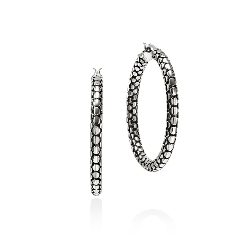 Dot Hoop Earrings, Sterling Silver, 37MM|EB30177 sold by John Hardy