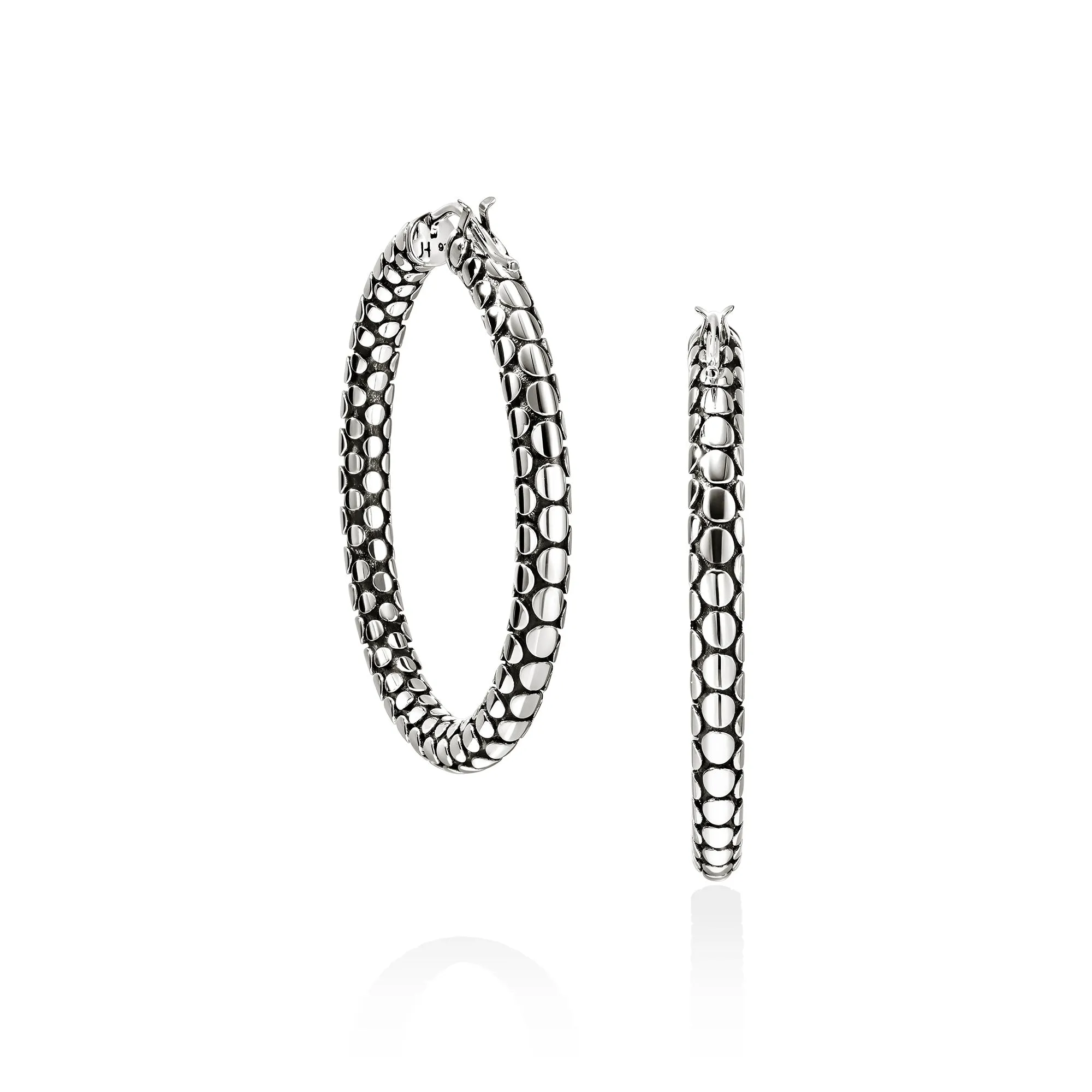 Dot Hoop Earrings, Sterling Silver, 37MM|EB30177 sold by John Hardy product image thumbnail 3