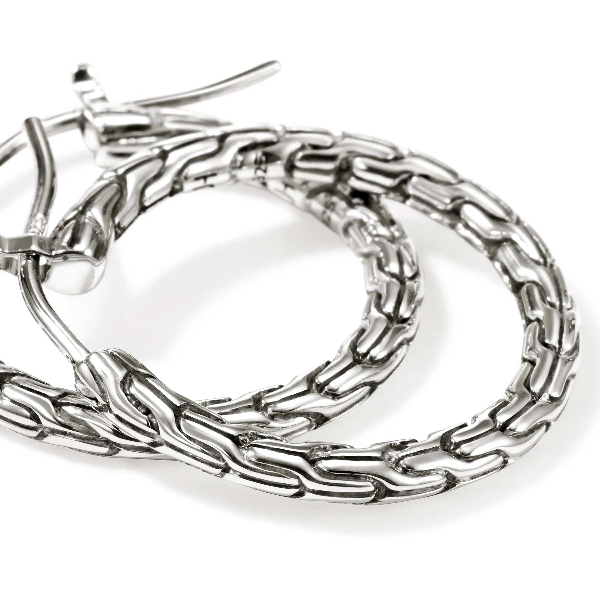 JH Essential Hoop Earrings, Sterling Silver, 22MM|EB98923 sold by John Hardy product image thumbnail 2