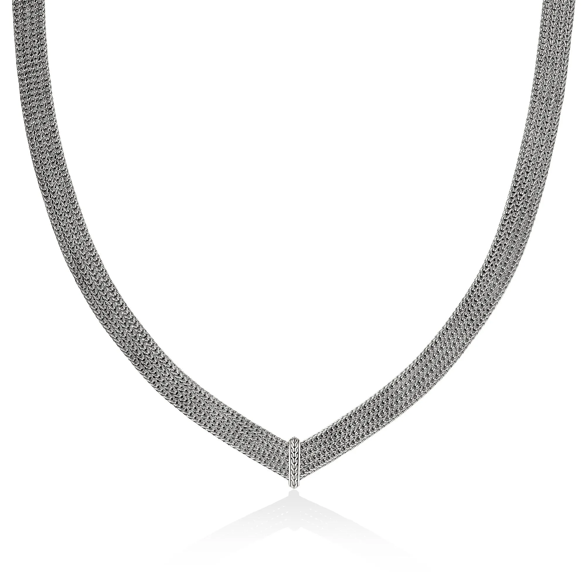 Icon Link Necklace, Sterling Silver, Diamonds, 12MM|NBP9009882DI sold by John Hardy product image thumbnail 3
