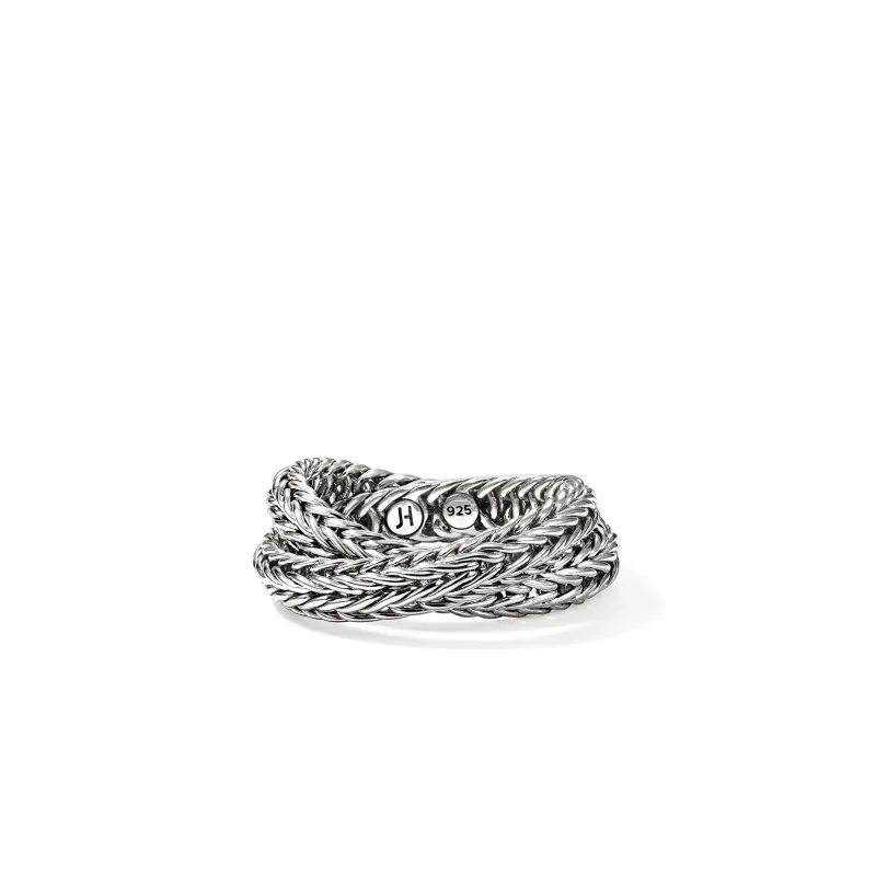 Icon Chevron Crossover Ring, Sterling Silver, 4.5MM|RB900825 sold by John Hardy