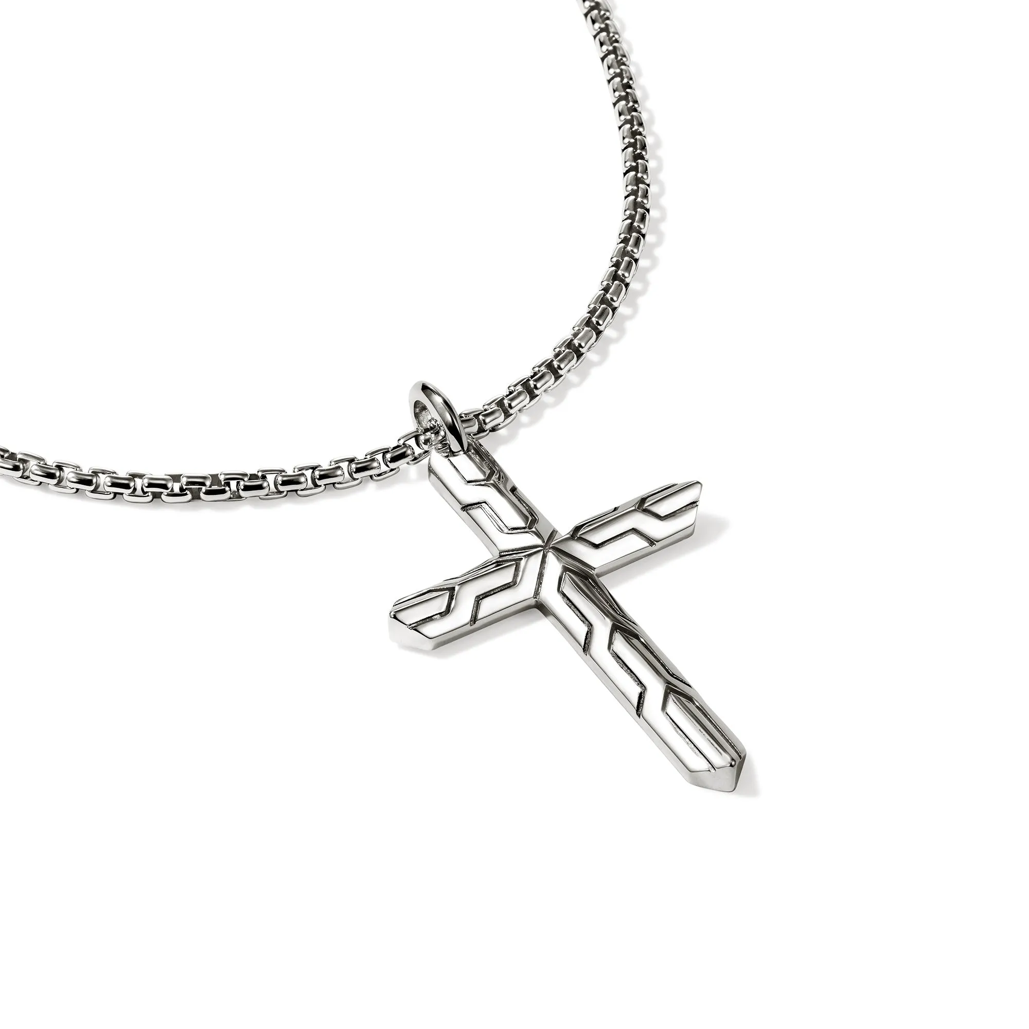 Icon 50 Cross Pendant Necklace, Sterling Silver|NM989477 sold by John Hardy product image thumbnail 2